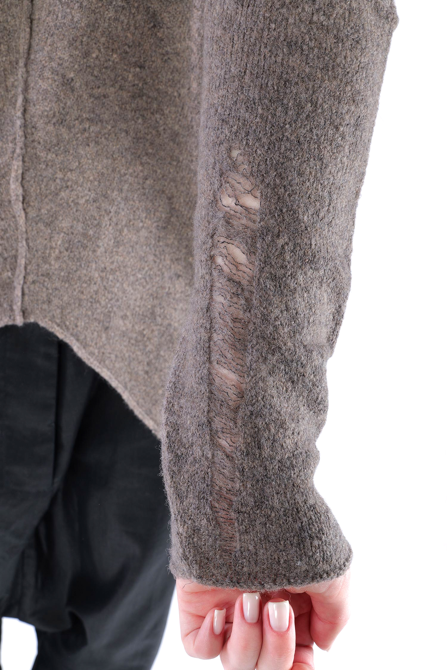 Feinstrick Pullover - Faded brown - Jojo