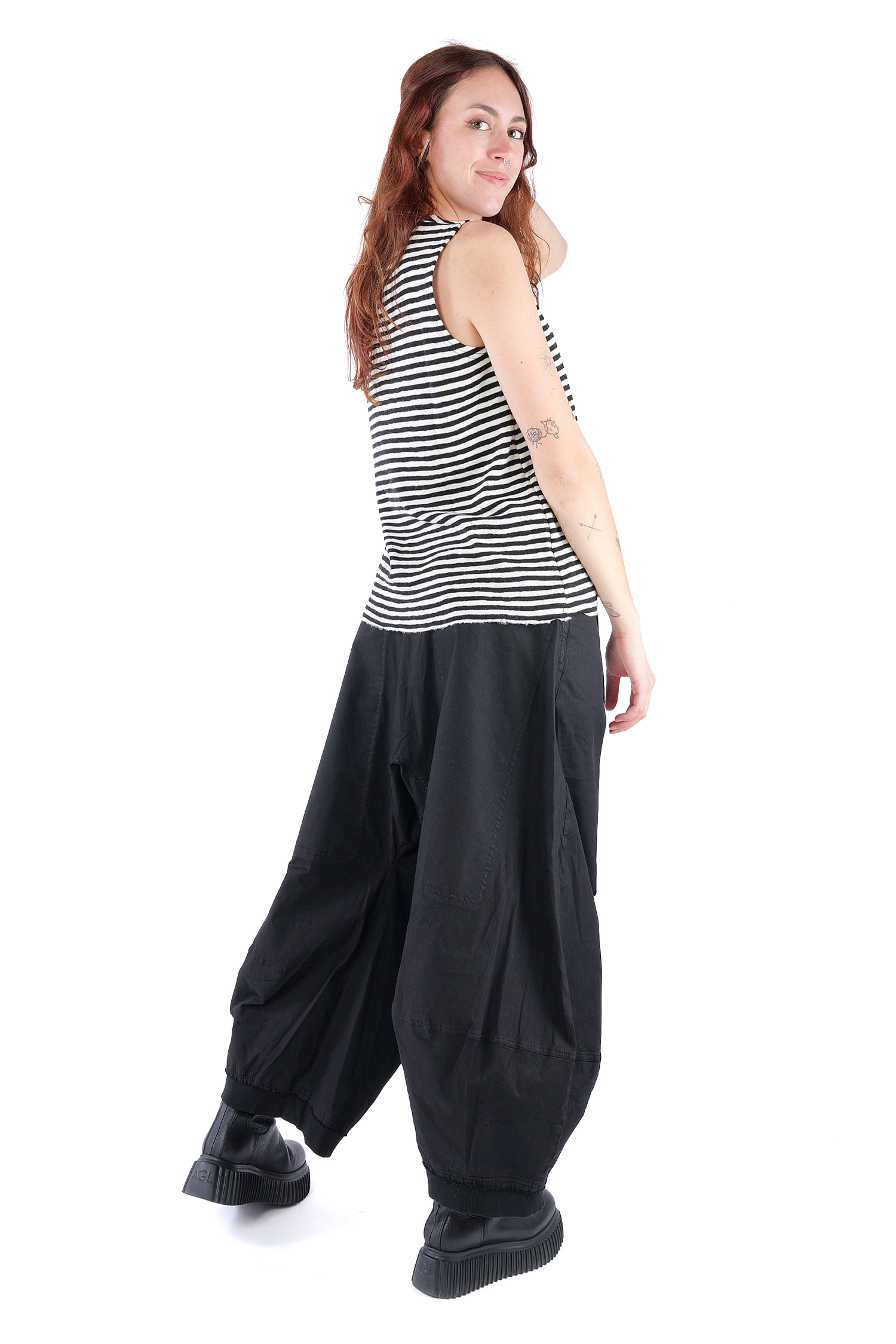 Merino Top - White-Black - 2003