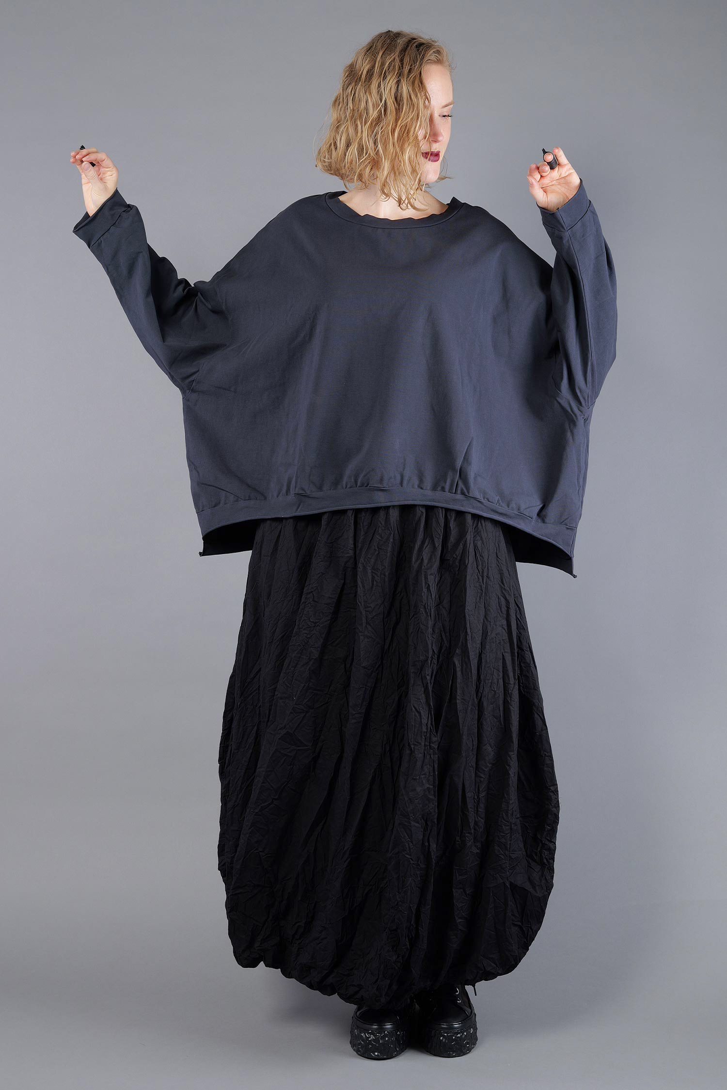Oversize Jerseypullover - Satt - Handcare
