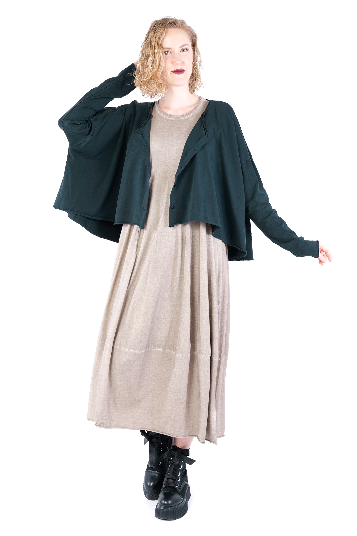 Oversize Jersey Jacke - Waldtanne - Soulviel