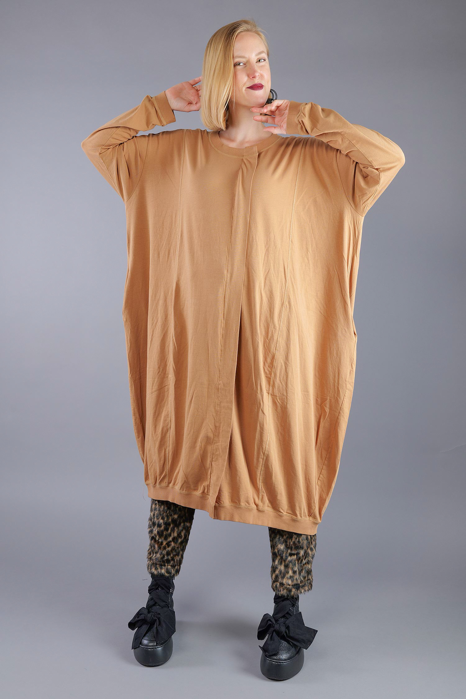 Jersey dress - Bronze - 2263260907