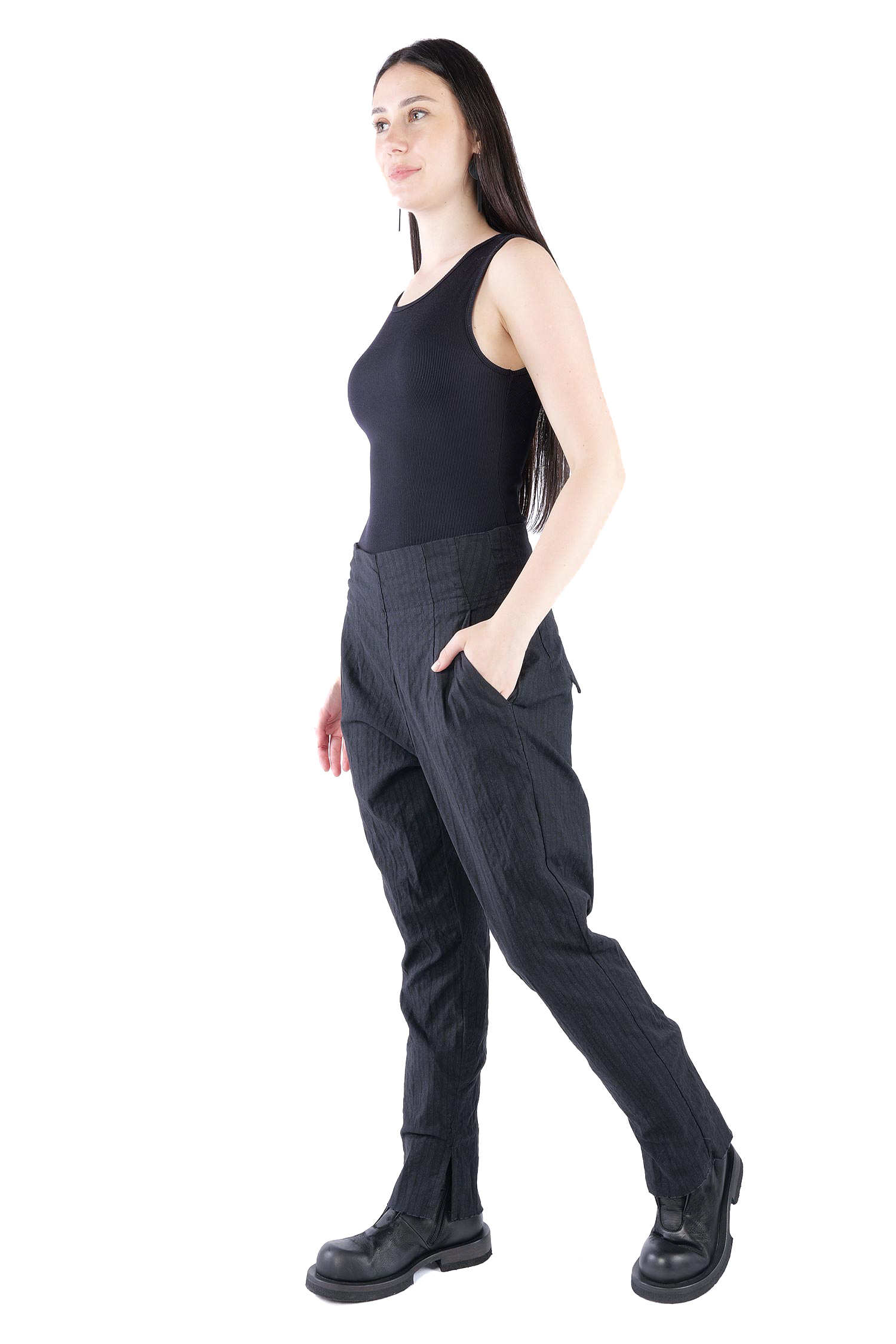 Casual pants - Petrol stripe - 2261080102