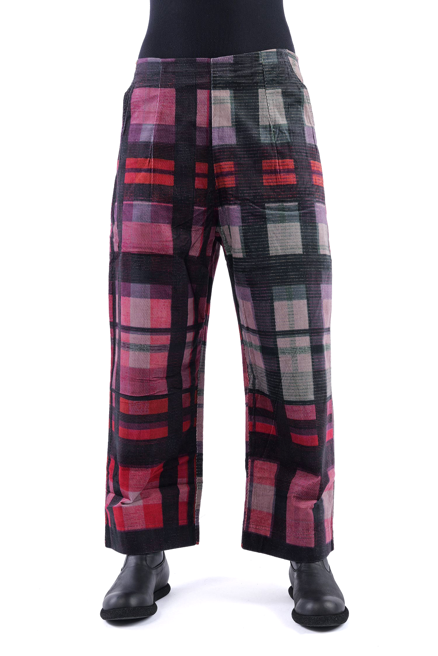 Feincord Culottes - Check multicolor - 2263230103