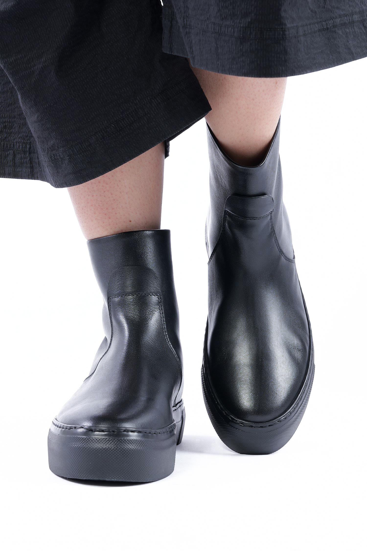 Leder Boots - Schwarz - Meghan Bootie