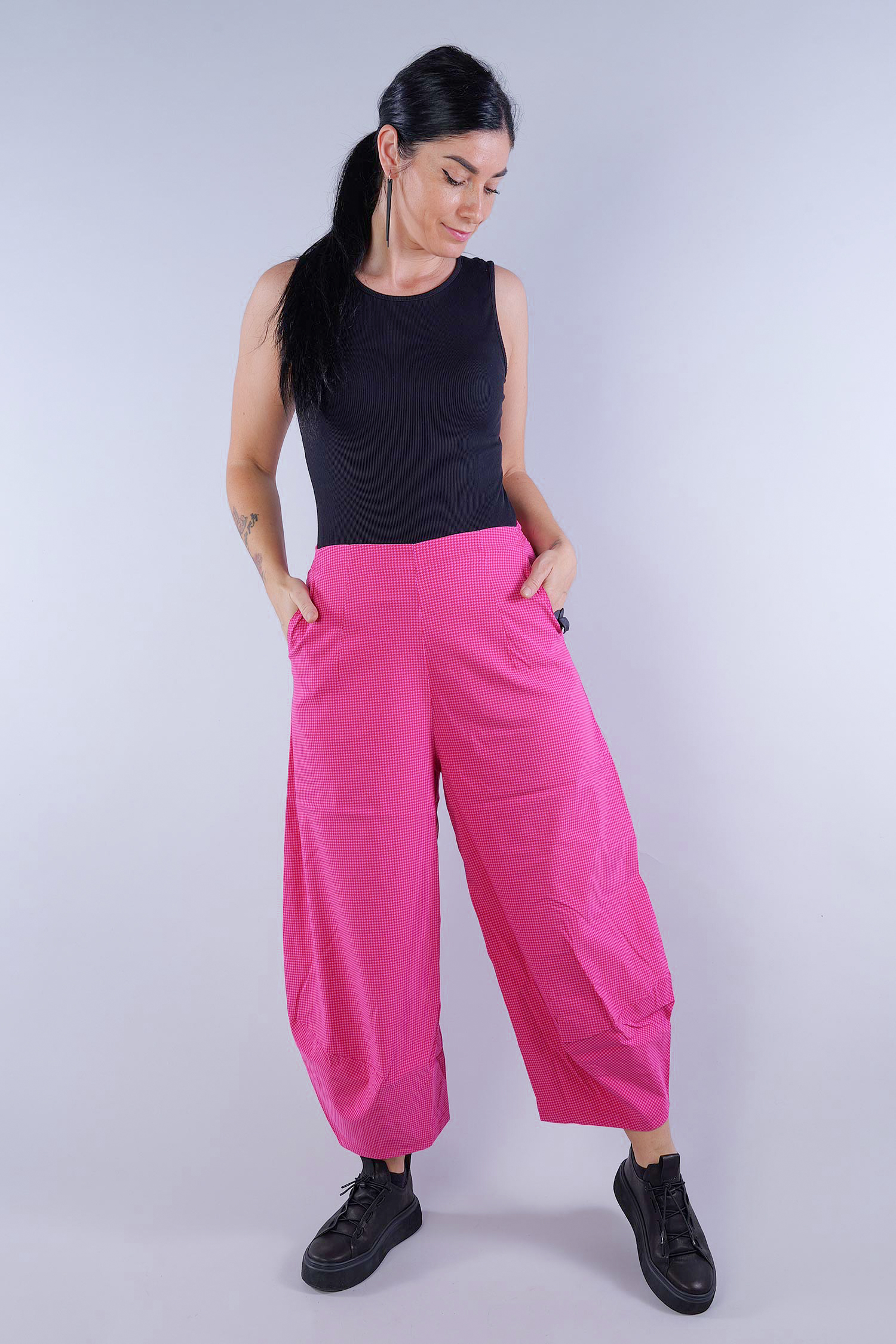 Tulip stretch pants - Lotus check - 2253440136