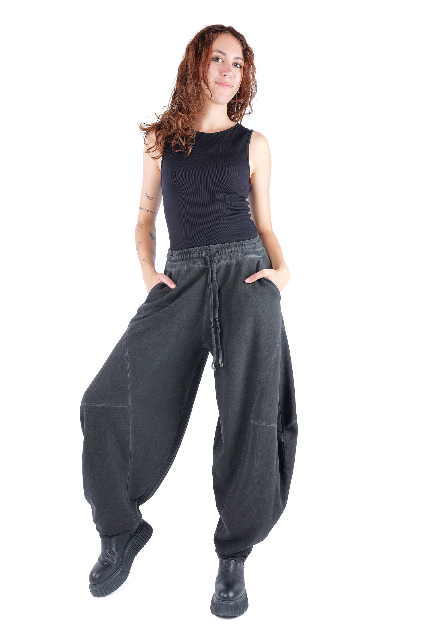 Tulip sweat pants - Black - W5460