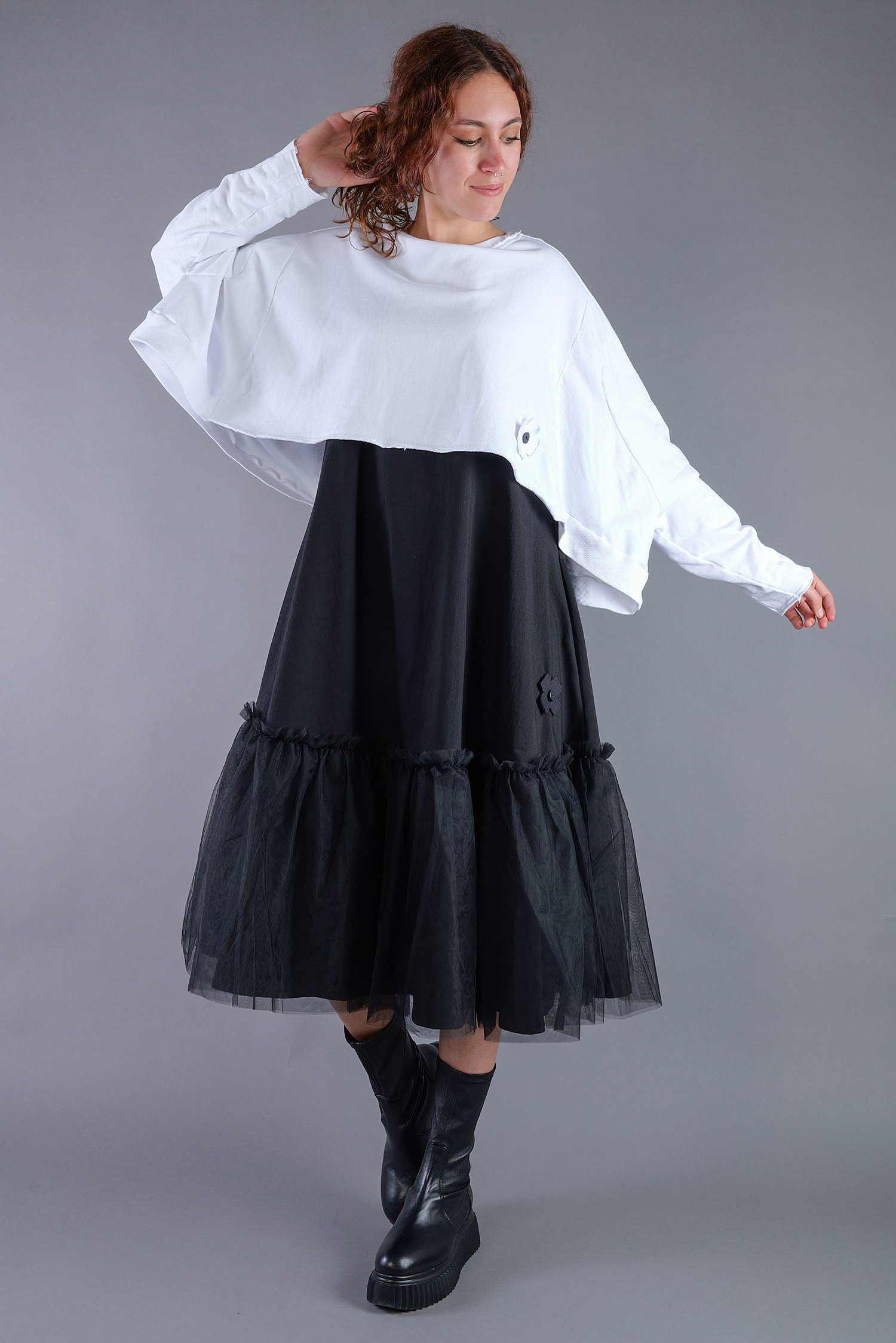 Kurzer Sweater - White UNI - 2101