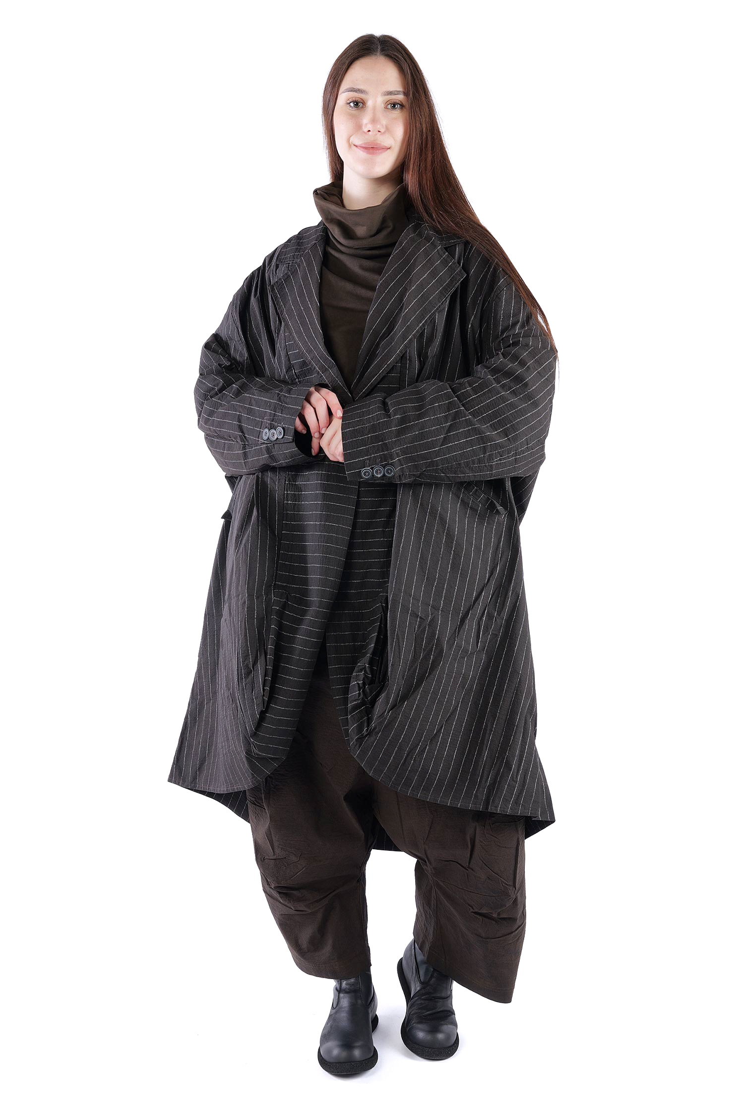 Oversize Stretchmantel - Umbra cloud stripe - 2261241210