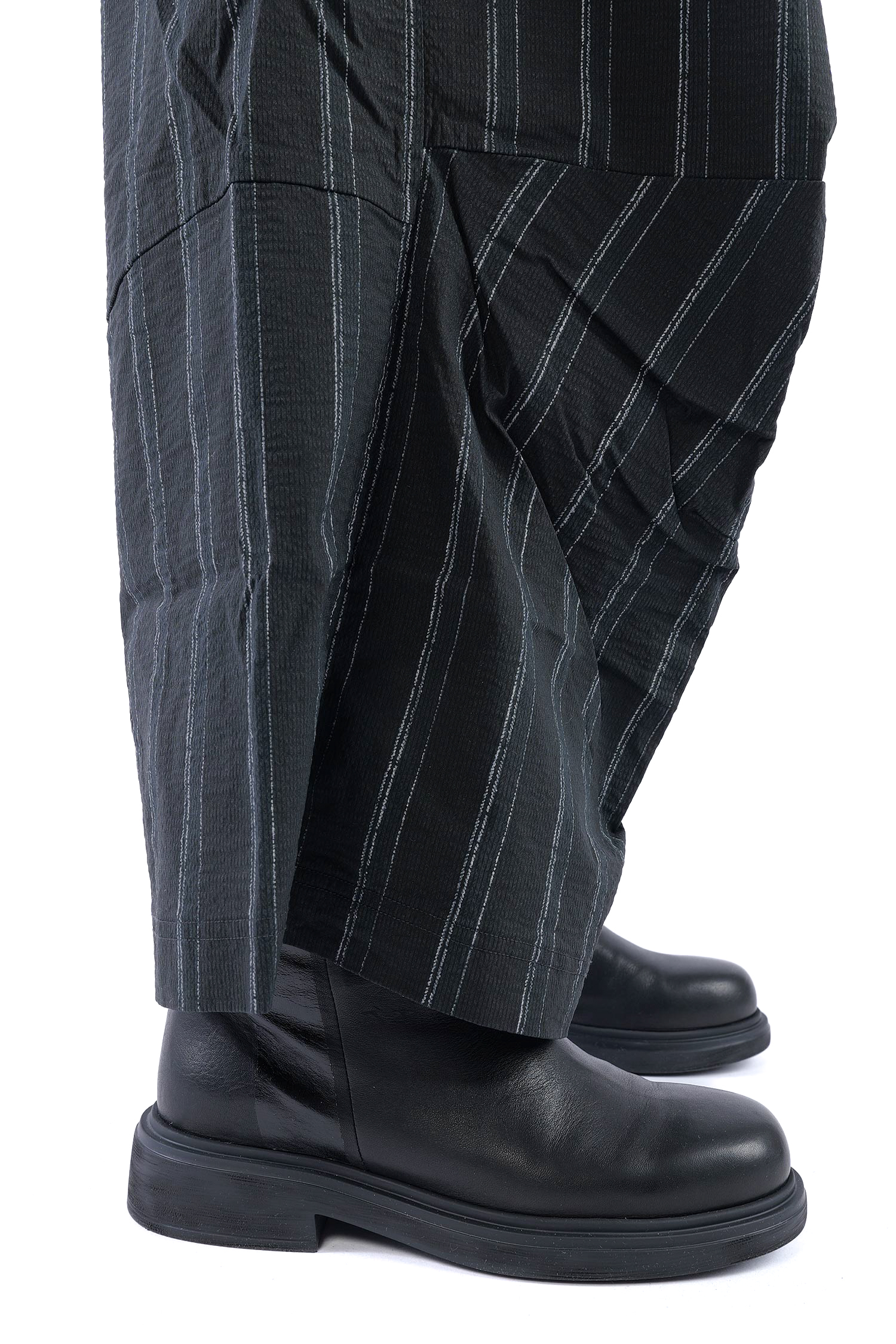 Weite Stretchhose - Petrol cloud stripe - 2261240104