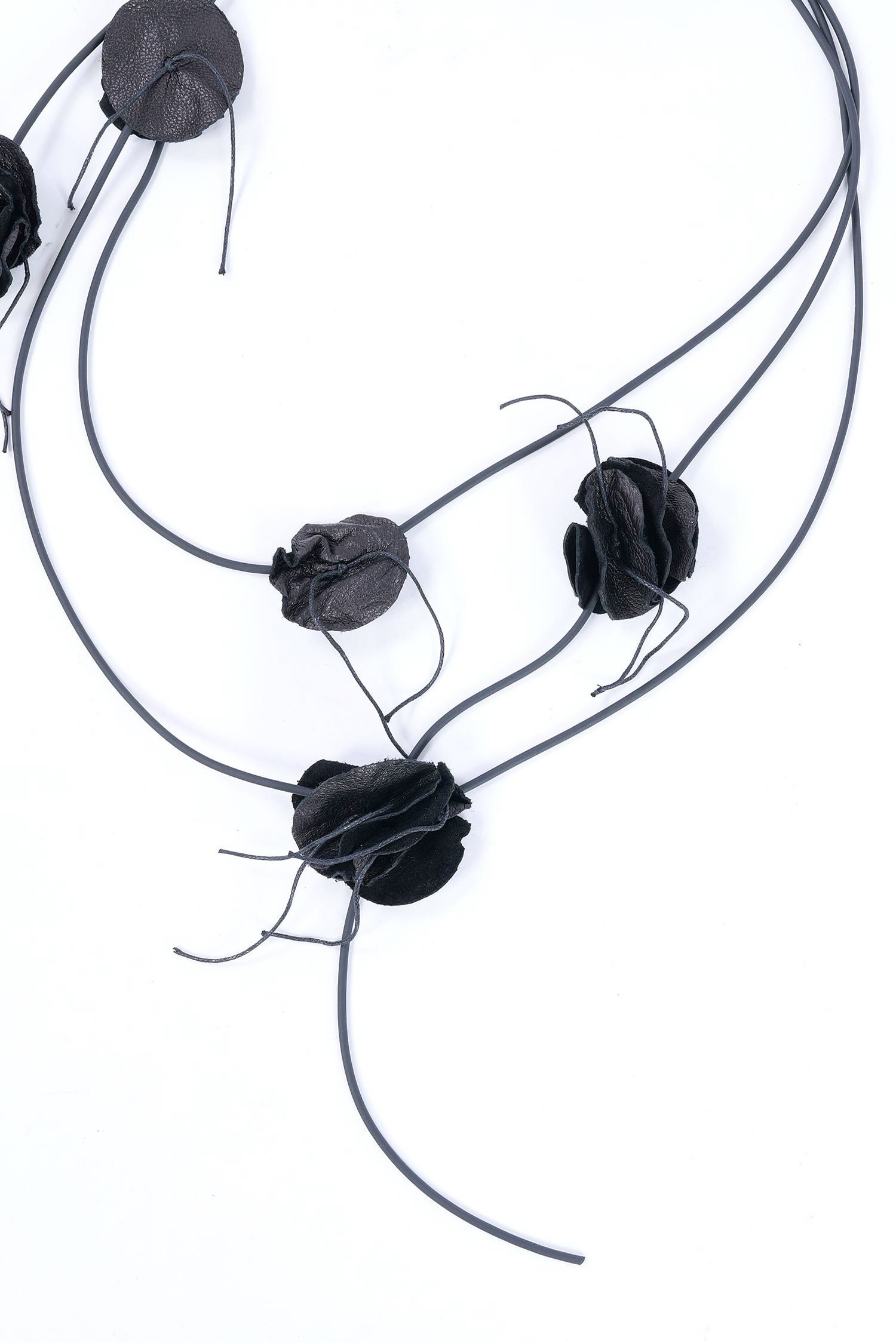 Blüten Kette - Schwarz - A.Bisco