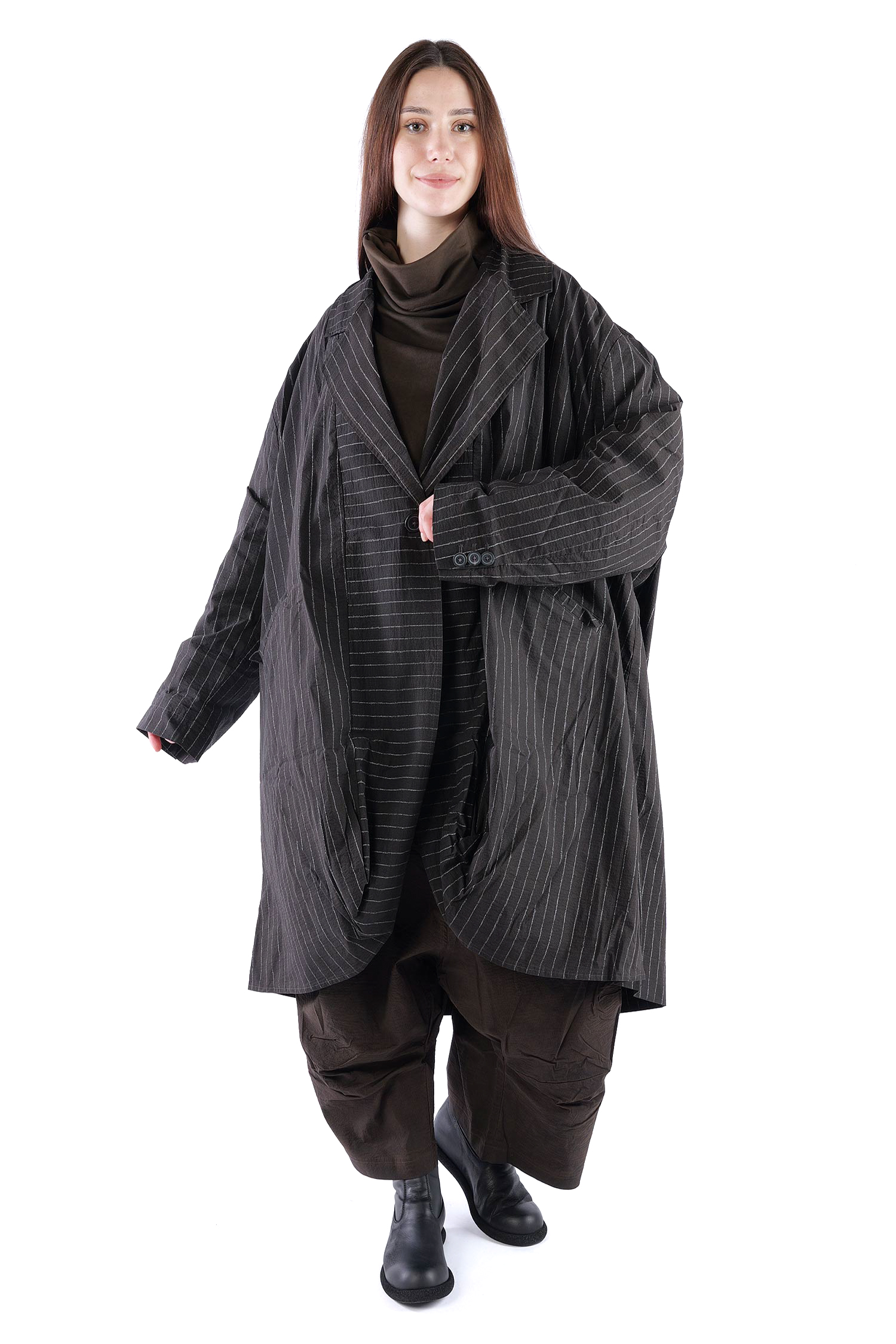 Oversize Stretchmantel - Umbra cloud stripe - 2261241210