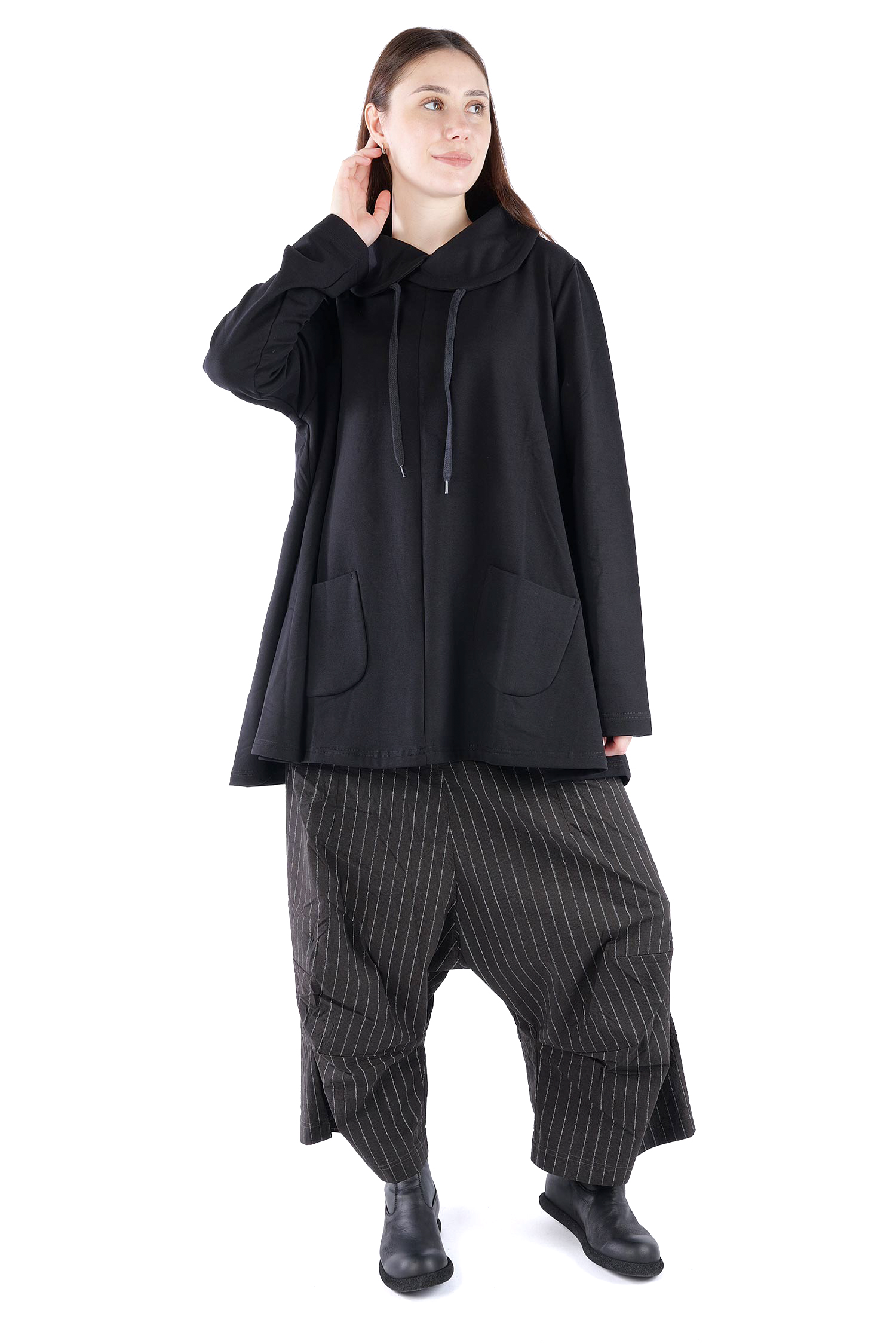 Sweatpullover - Schwarz - U1663-U