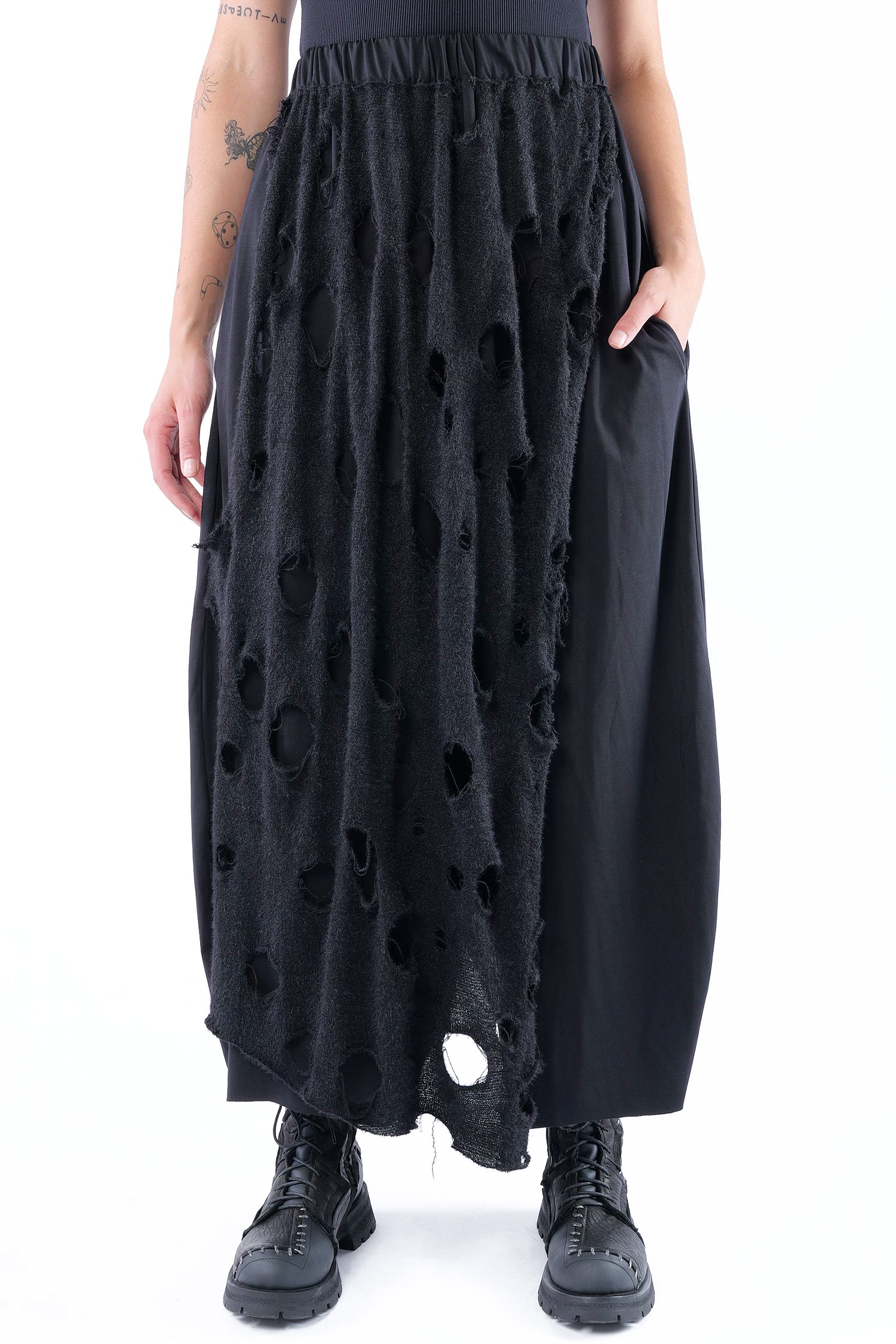 Weite Hose - Schwarz - M.Evangeline