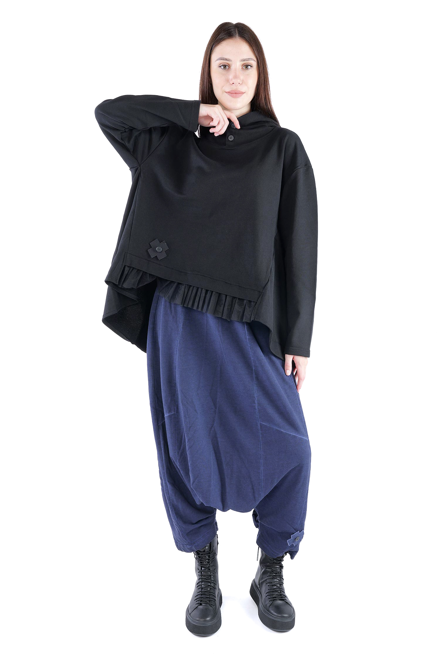 Sweat pullover - Black - 2128