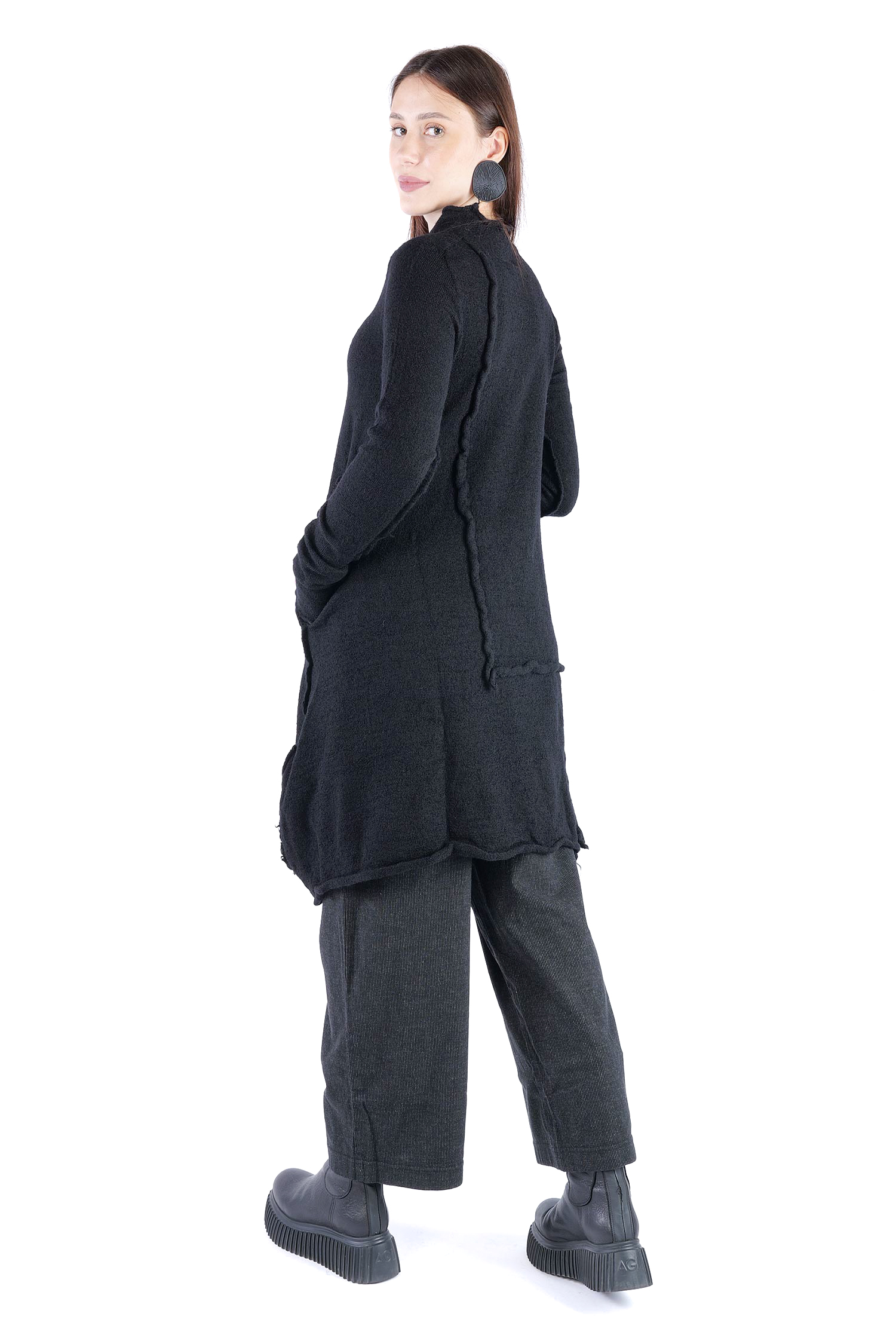 Wolltunika - Schwarz - 2263897005