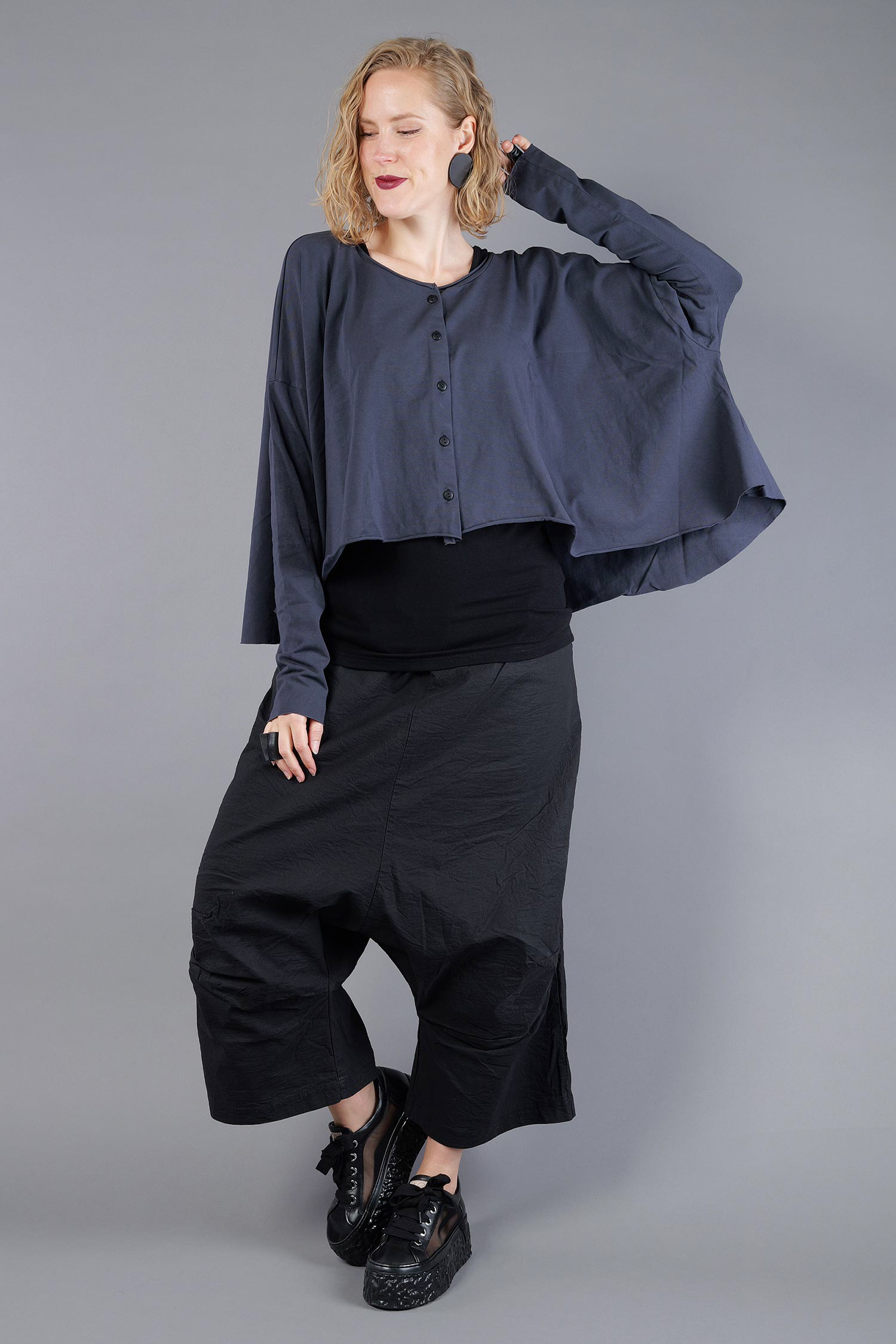 Oversize Jerseyjacke - Satt - Soulviel