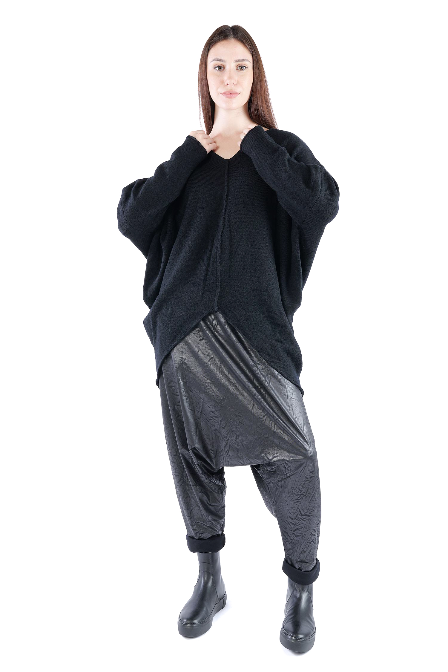 Feinstrick Pullover - Schwarz - Jojo