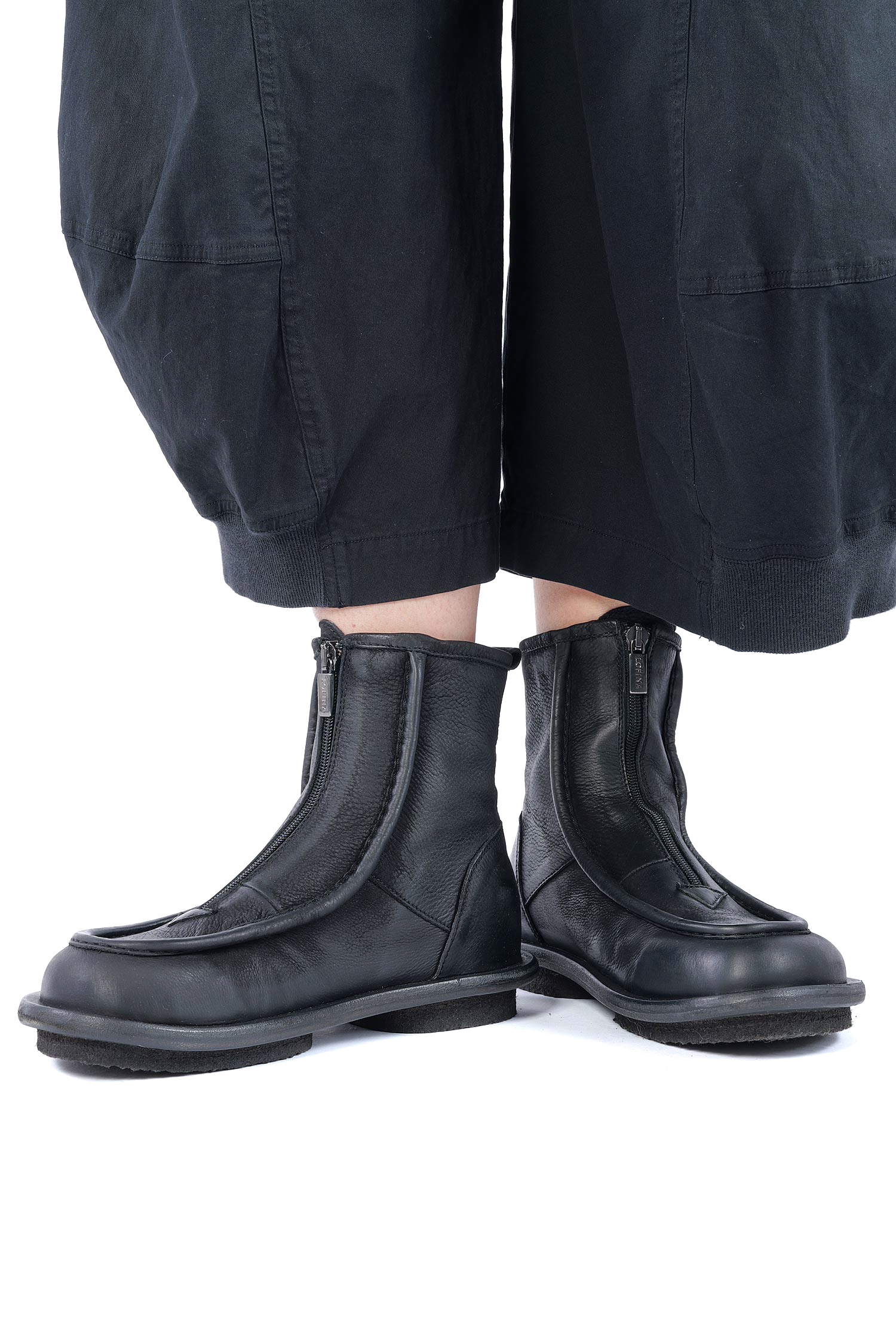 Mokassin Stiefel - Schwarz - 10303
