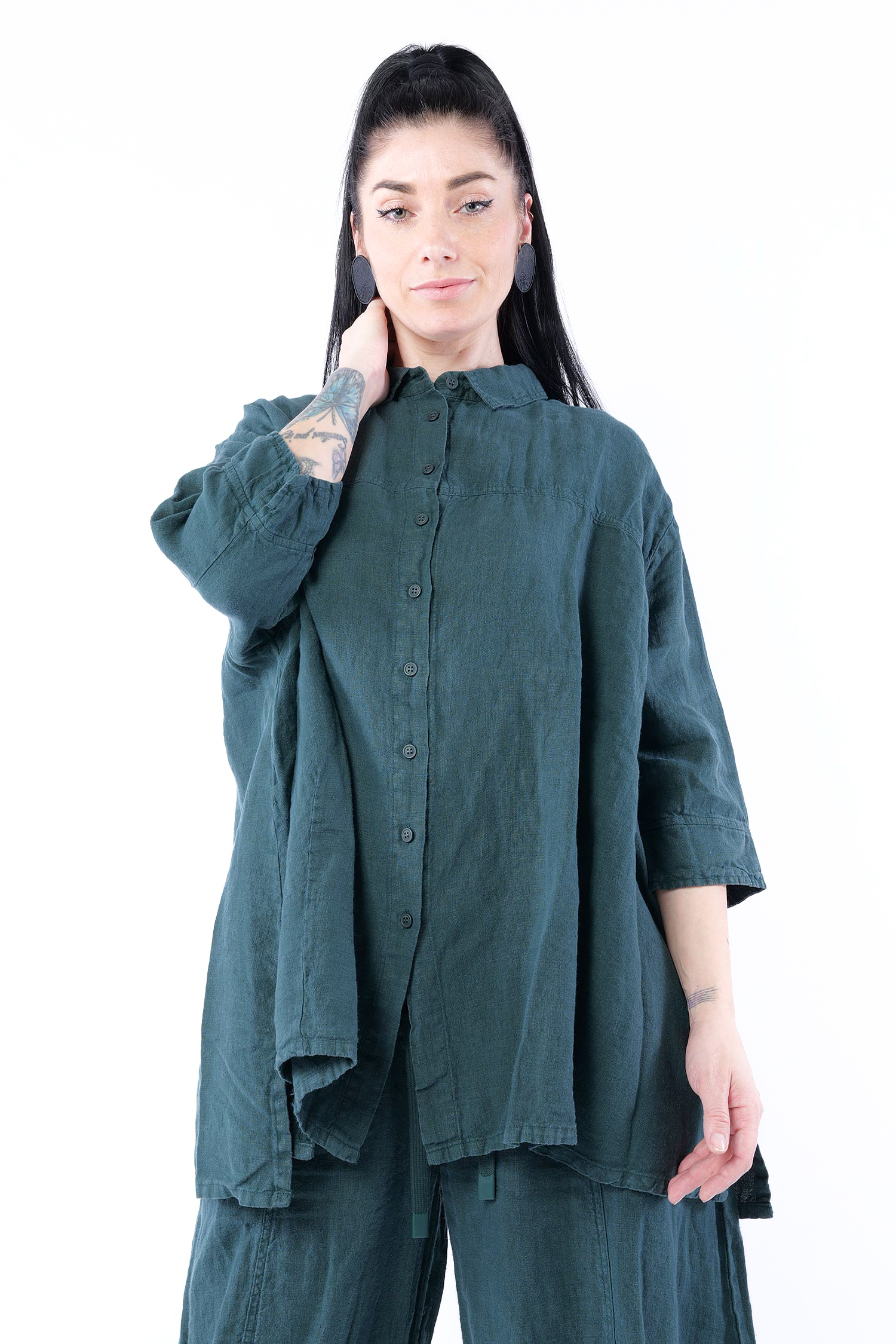 Leinenbluse - Tree - 1263540410