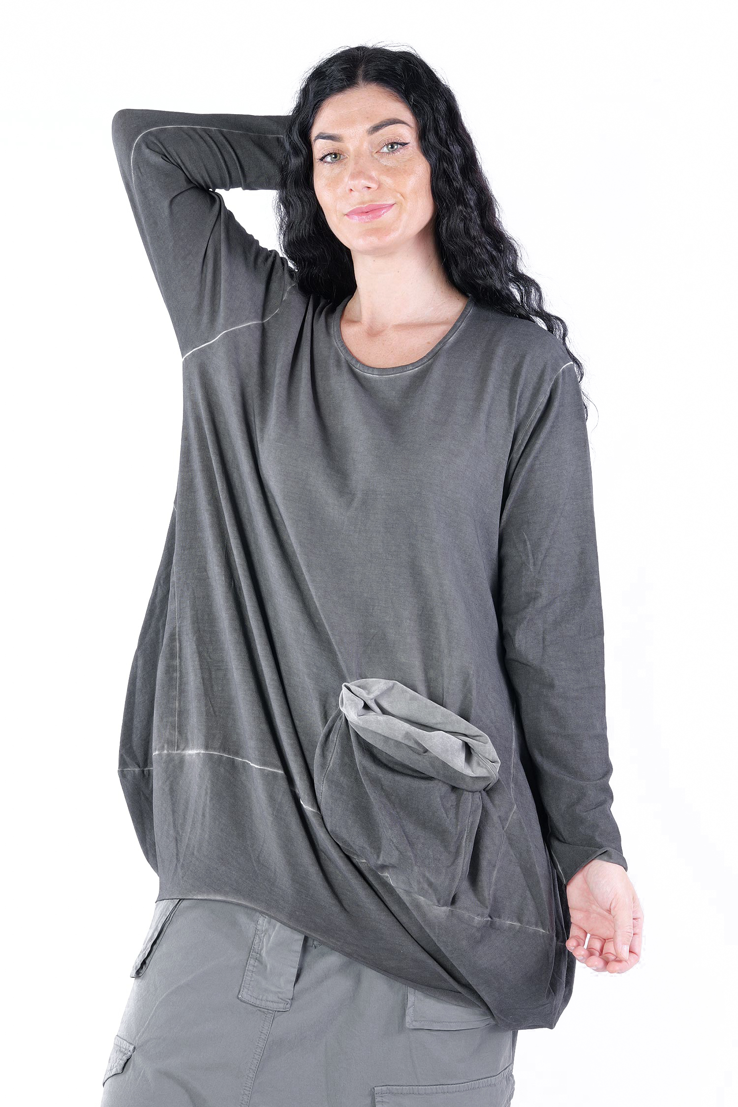 Tulpige Tunika - Anthrazit - 25504