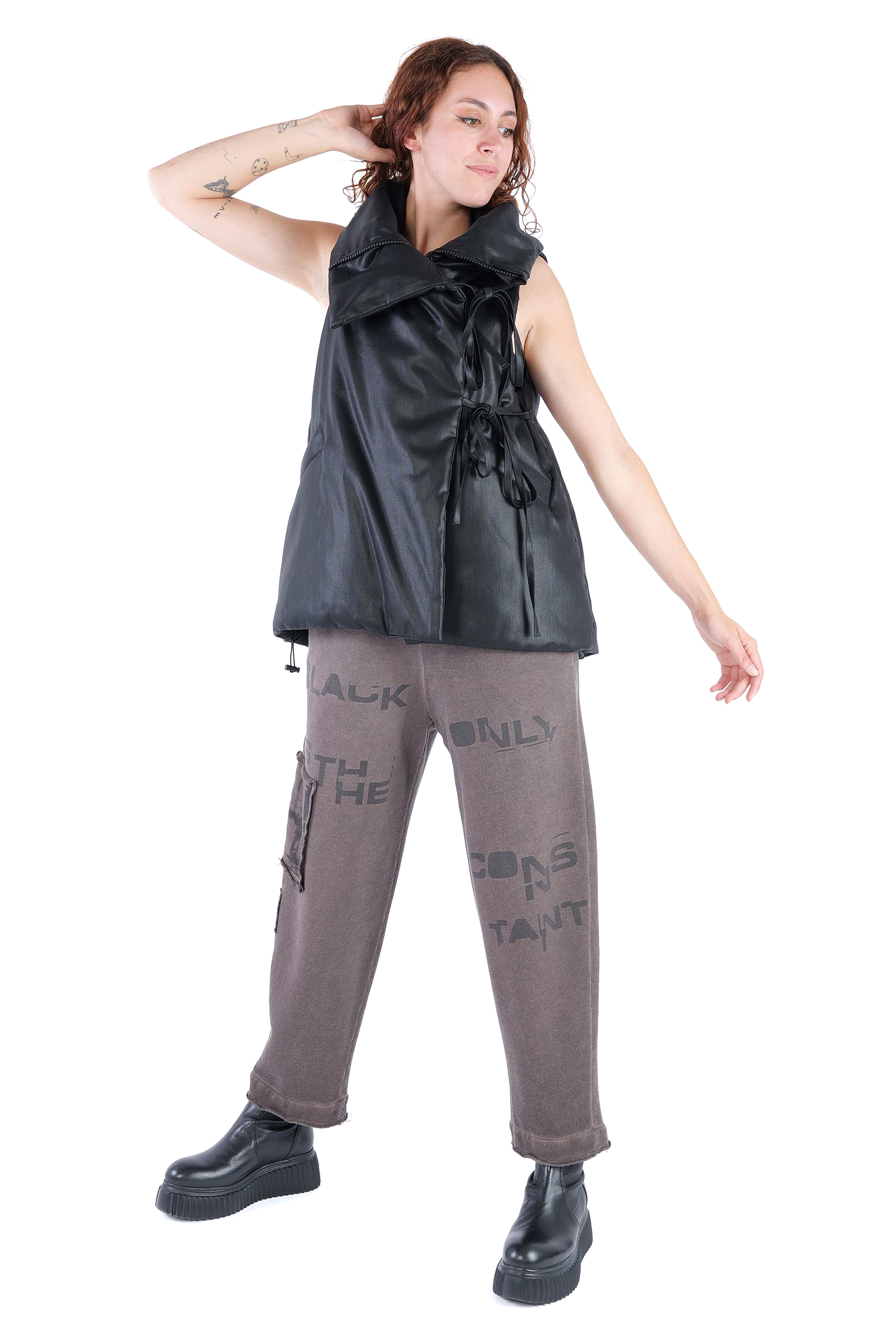 Padded vest - Black coated - Boa