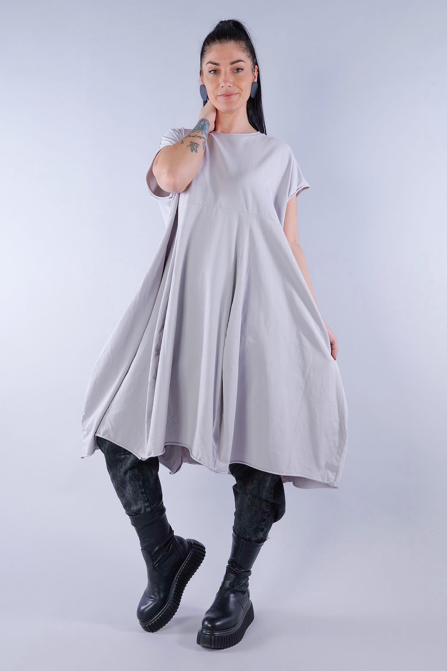 Tulpiges Jerseykleid - Pilz - Cheapfade