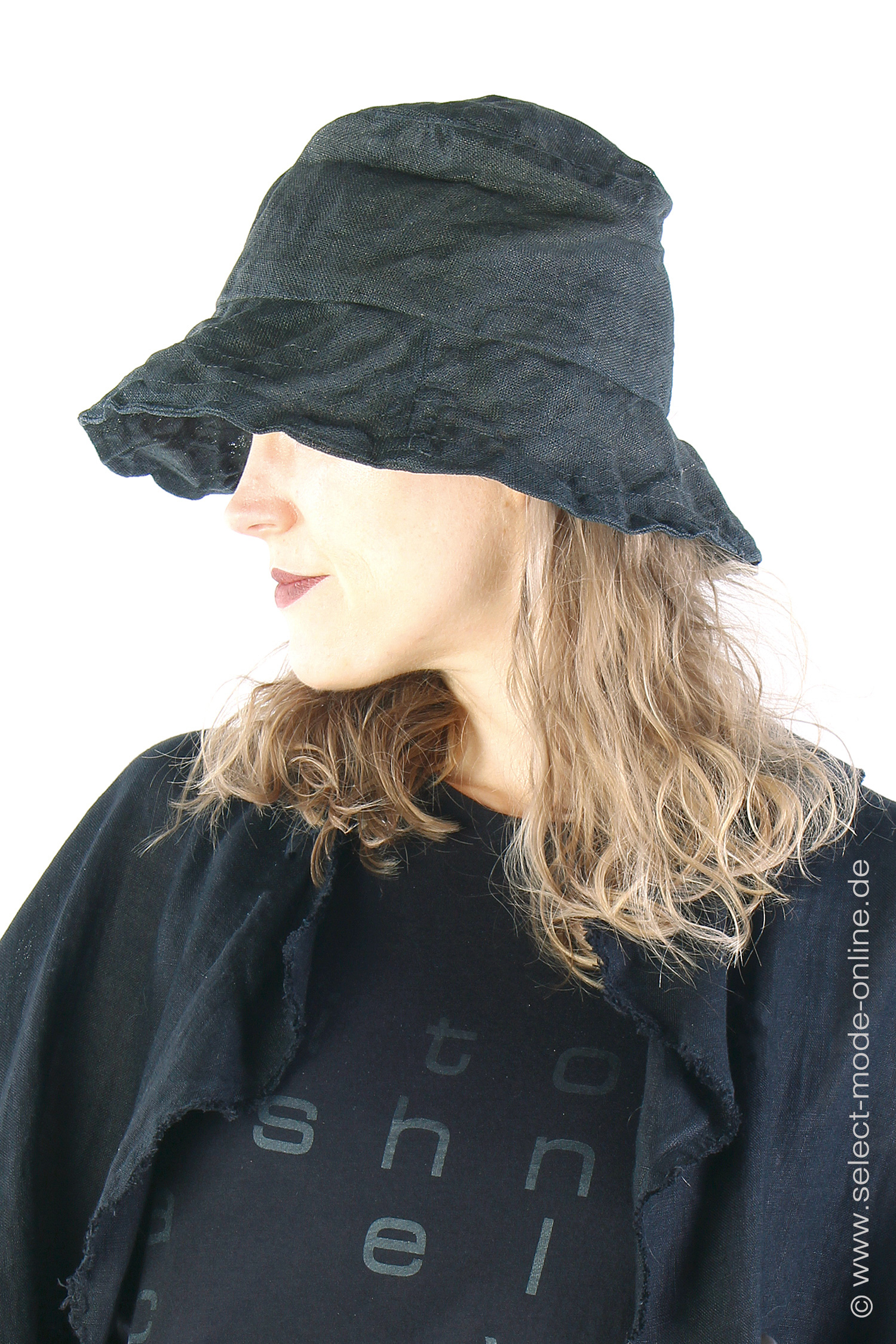 Linen Hat - Black - RP-Contas