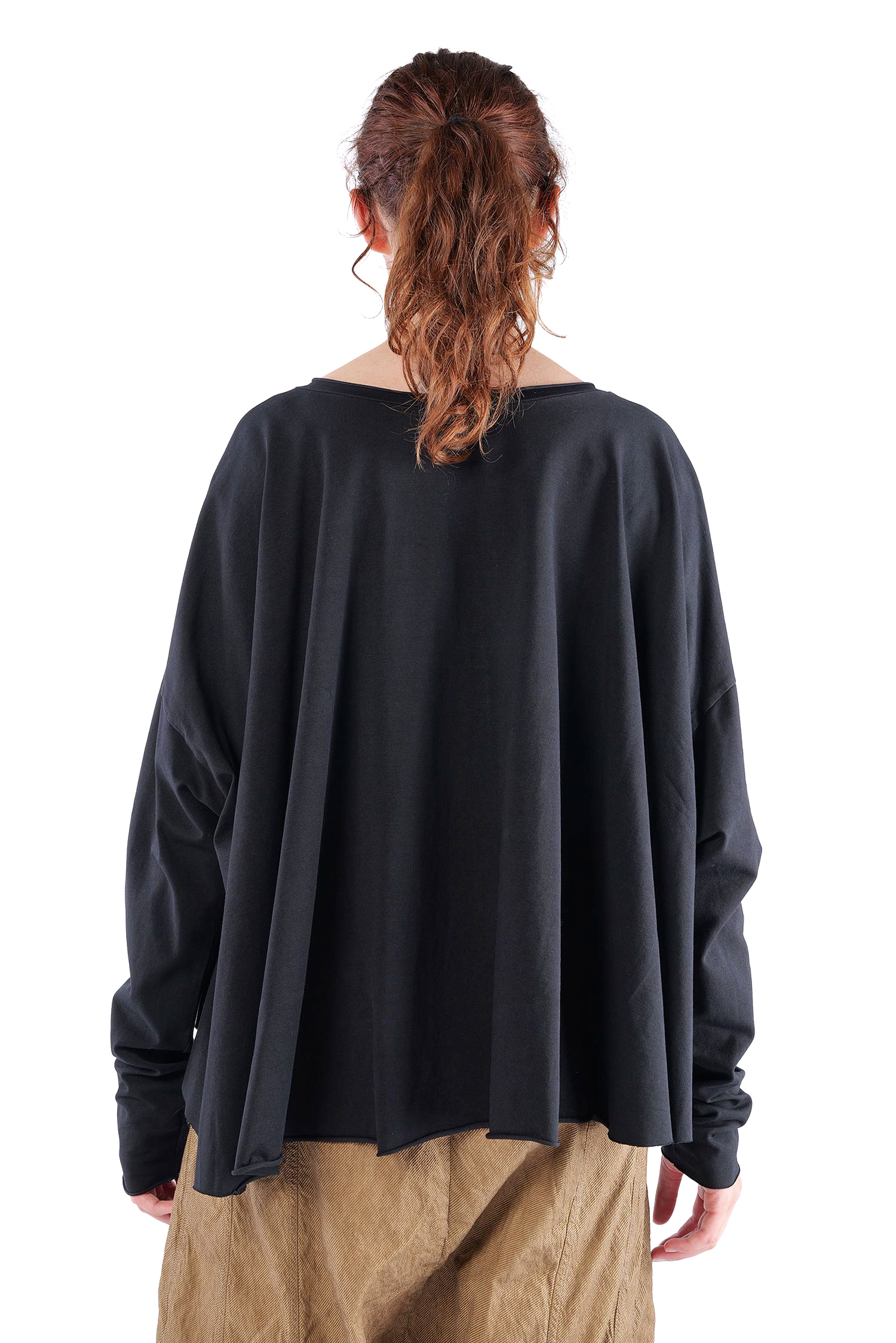 Oversize jersey jacket - Black - Soulviel