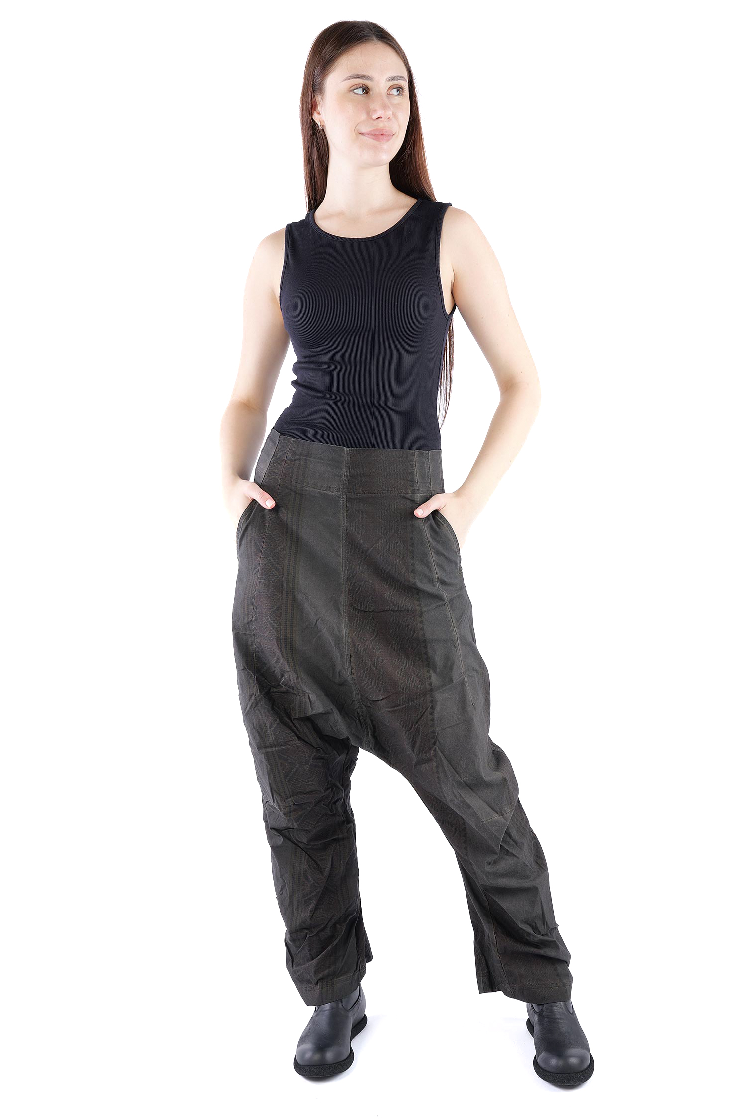 Stretchhose - Black cloud stripe - 2262390103
