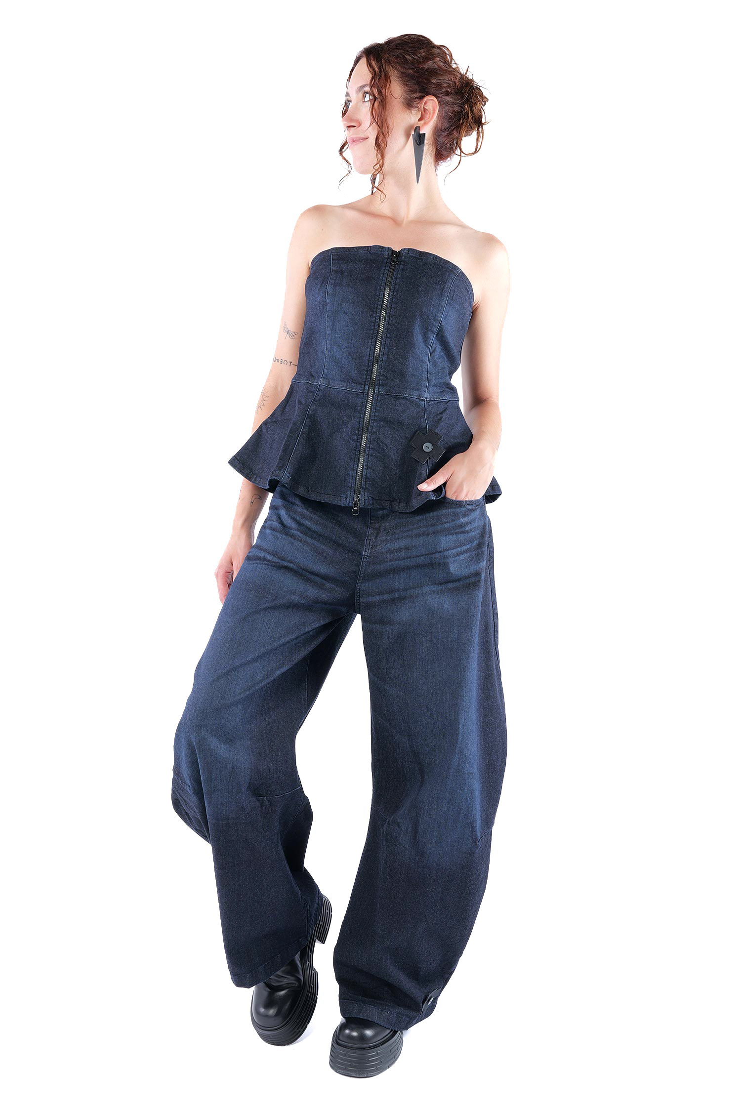 Jeans Korsage - Darkblue - 4037
