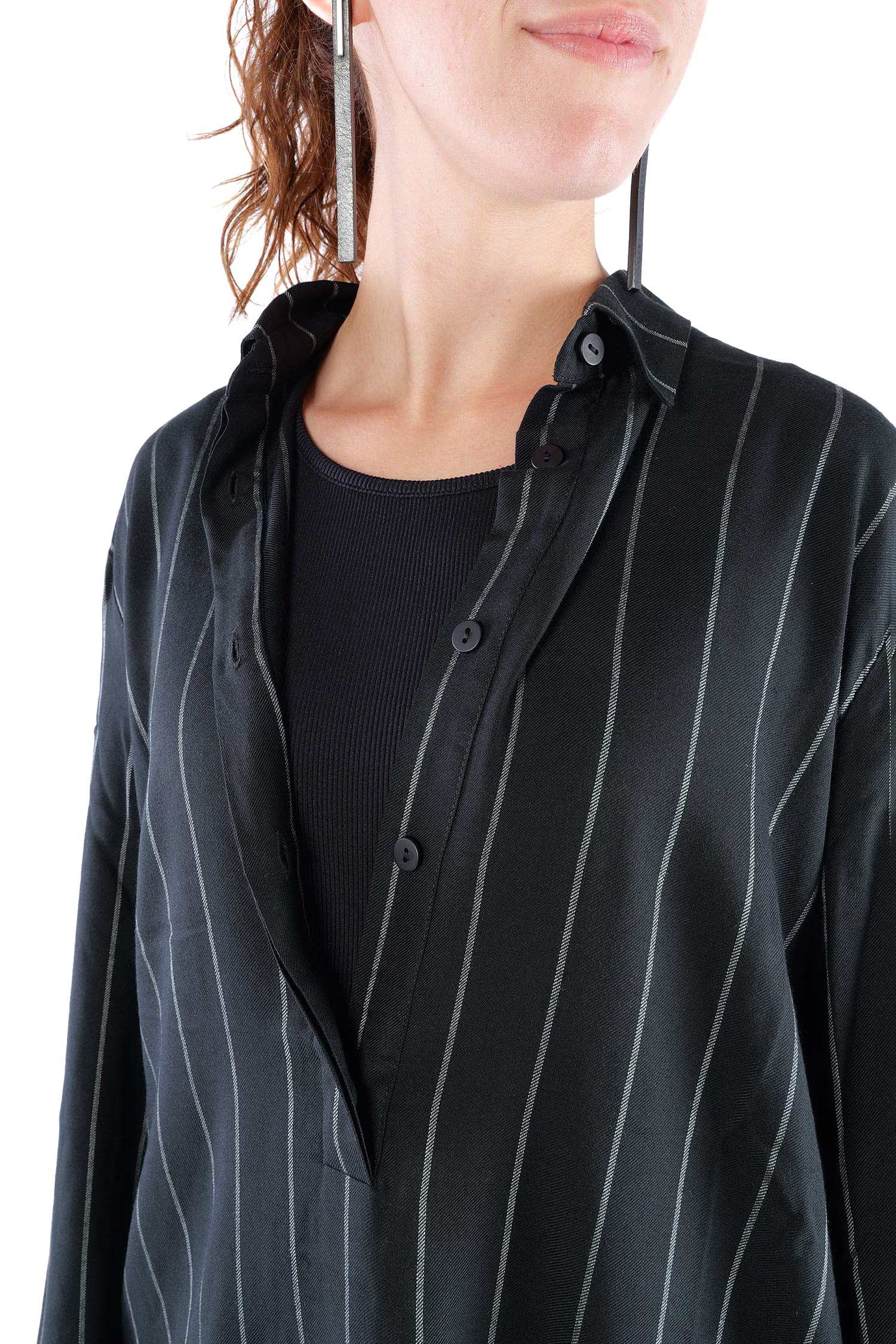 Polokragen Pullover - Black stripe - Aligato