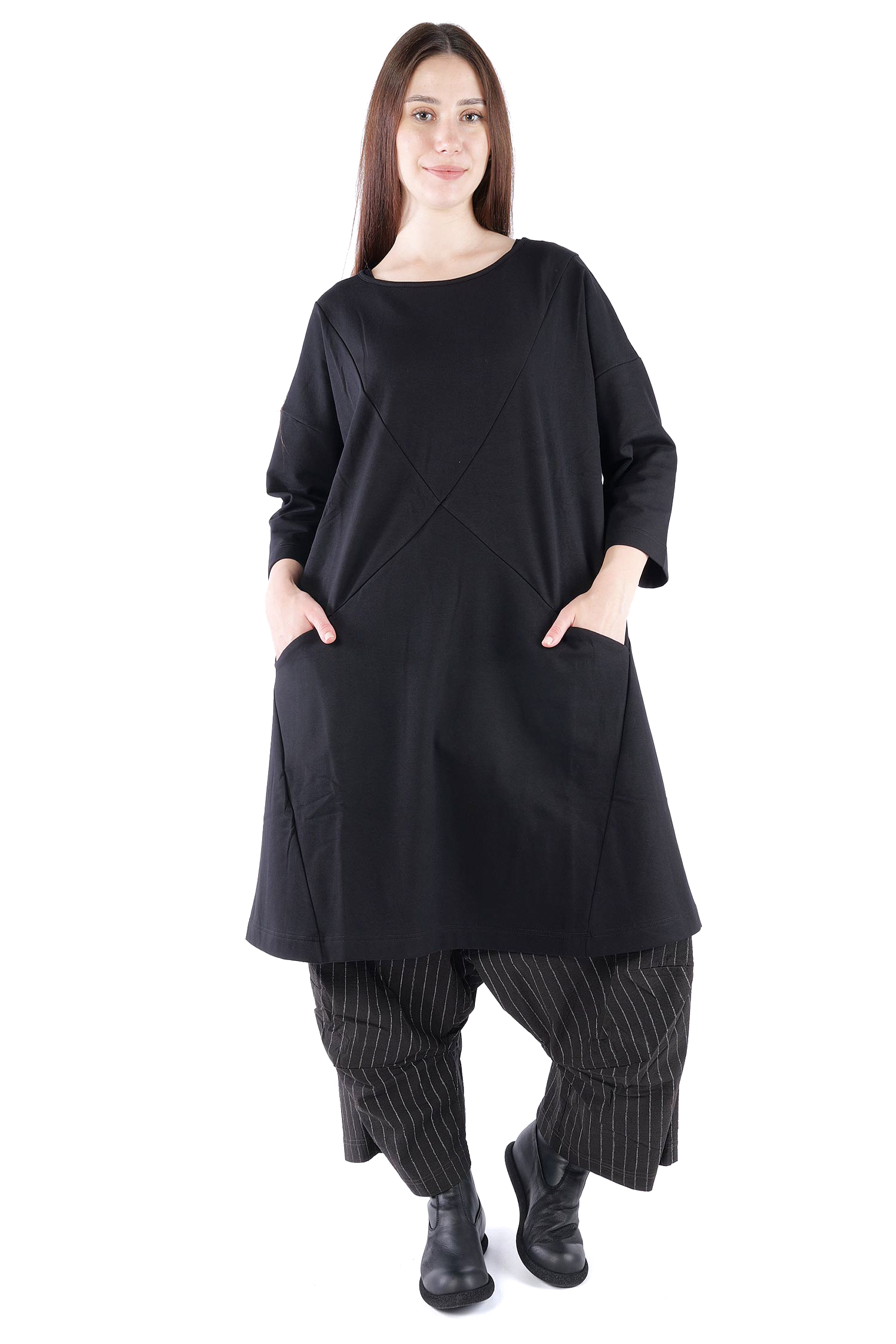 Sweattunika - Schwarz - U5865-U