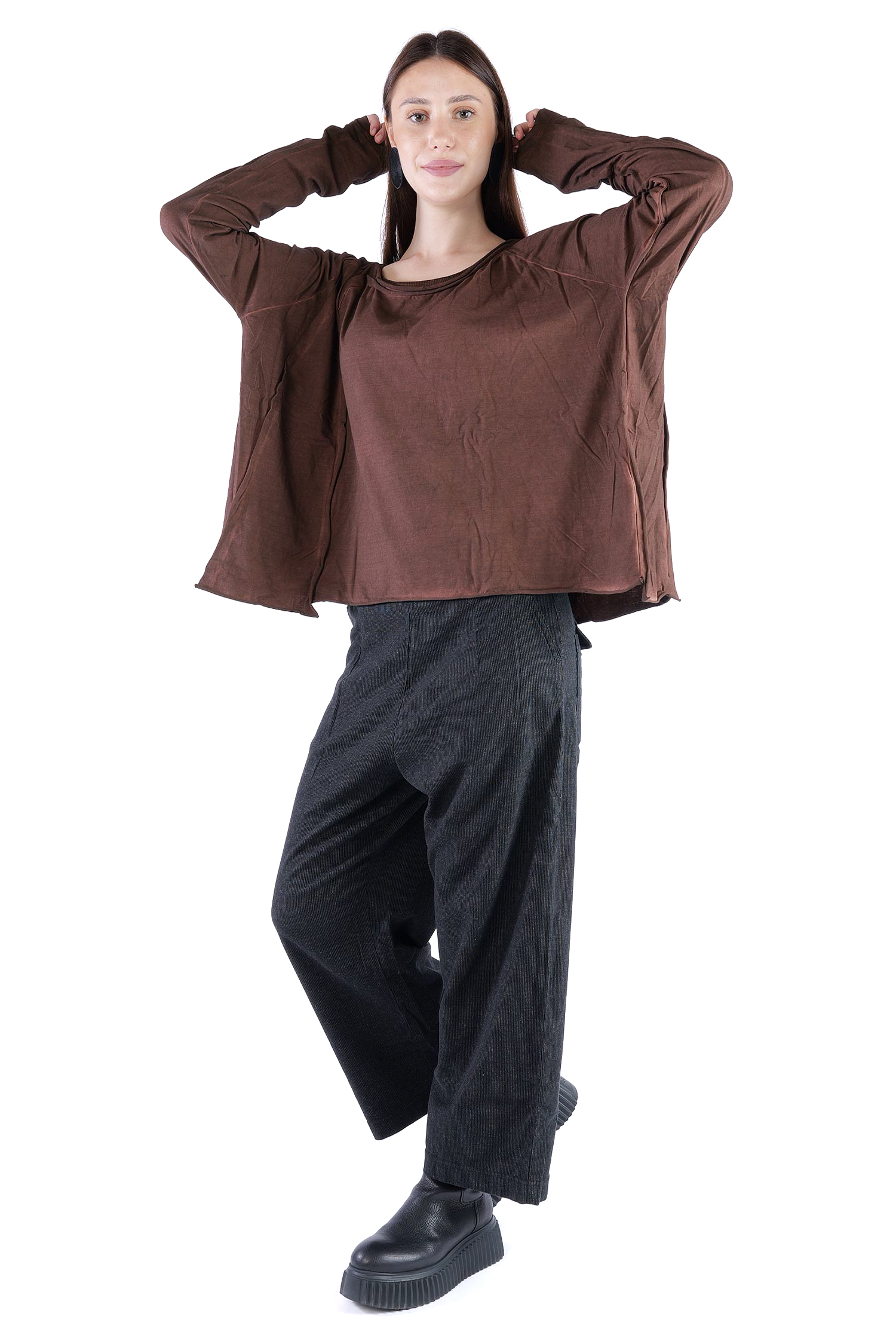Oversize Jerseypullover - Henna cloud - 2262560506