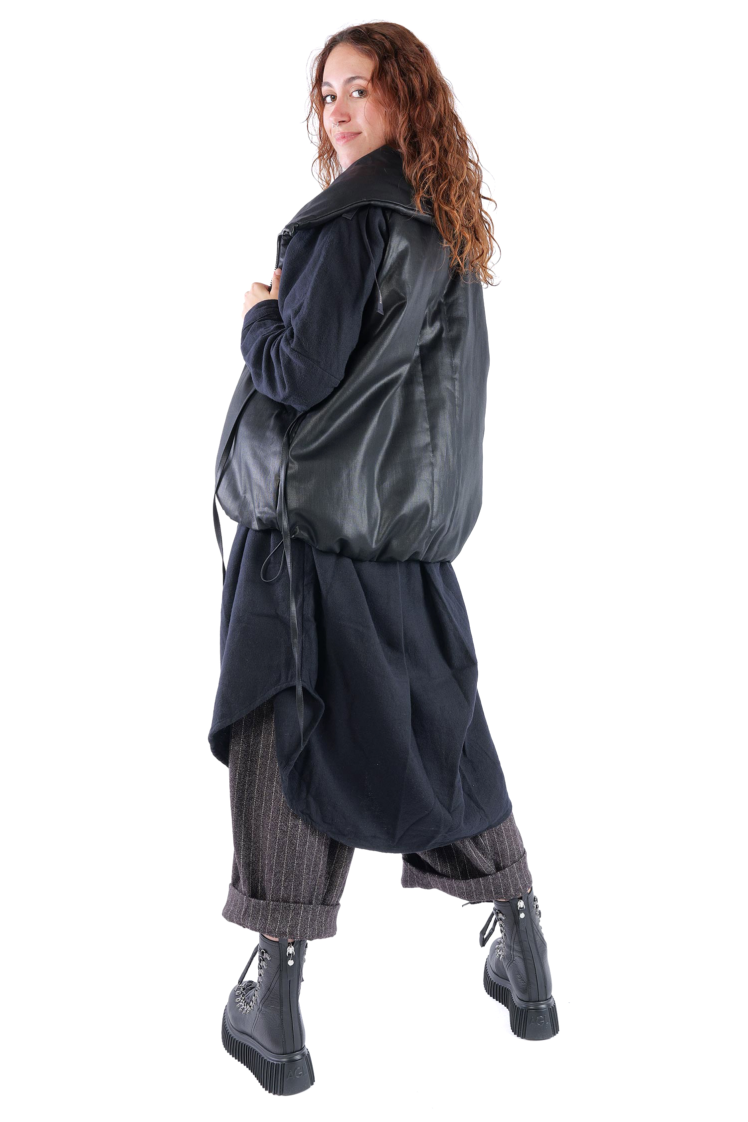 Wattierte Weste - Black coated - Boa