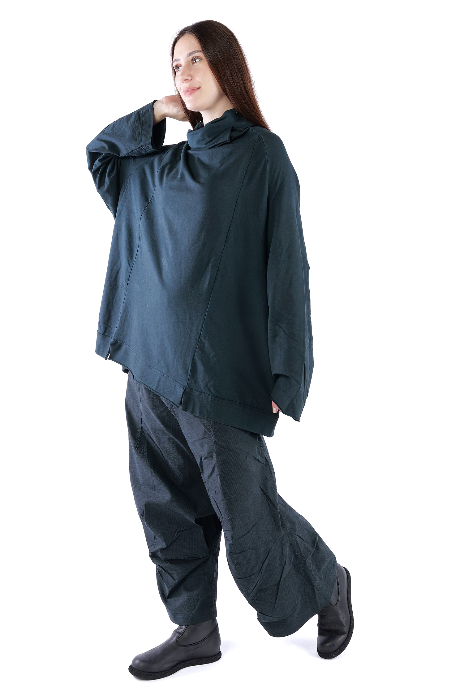 Oversize Sweatpullover - Petrol cloud - 2261280505