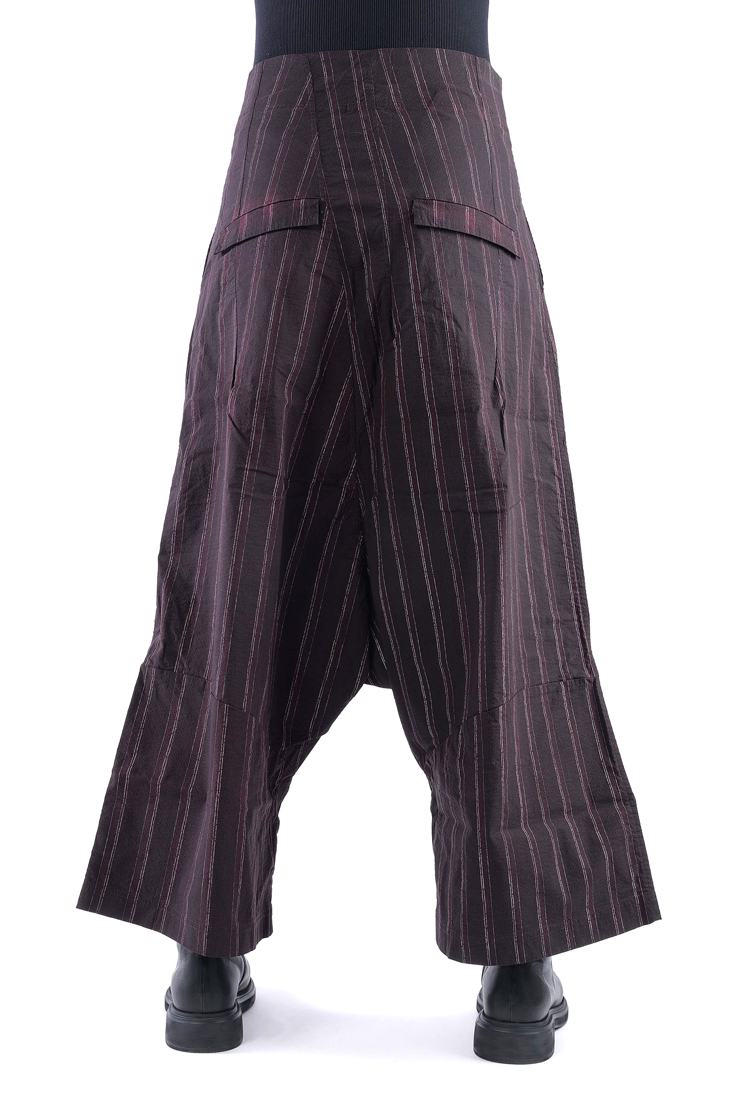 Weite Stretchhose - Purple cloud stripe - 2261240104