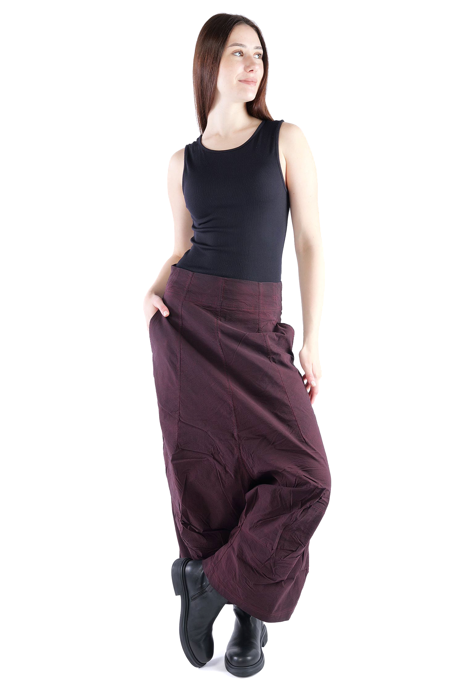 Weite Stretchhose - Purple cloud - 2261240124