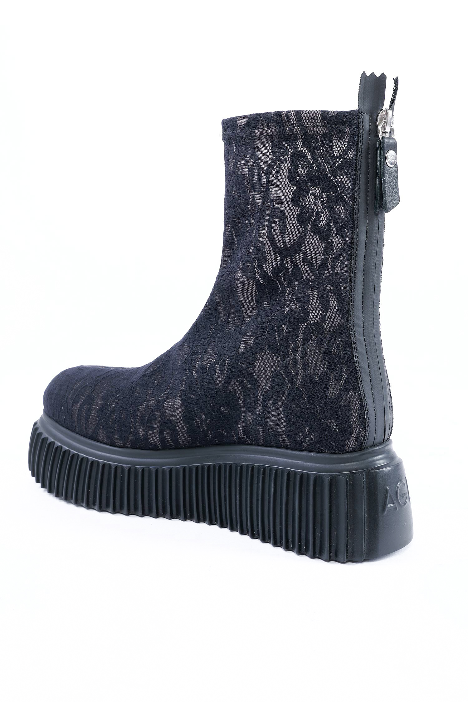 Stiefelette aus Spitze - Schwarz - Mirabel