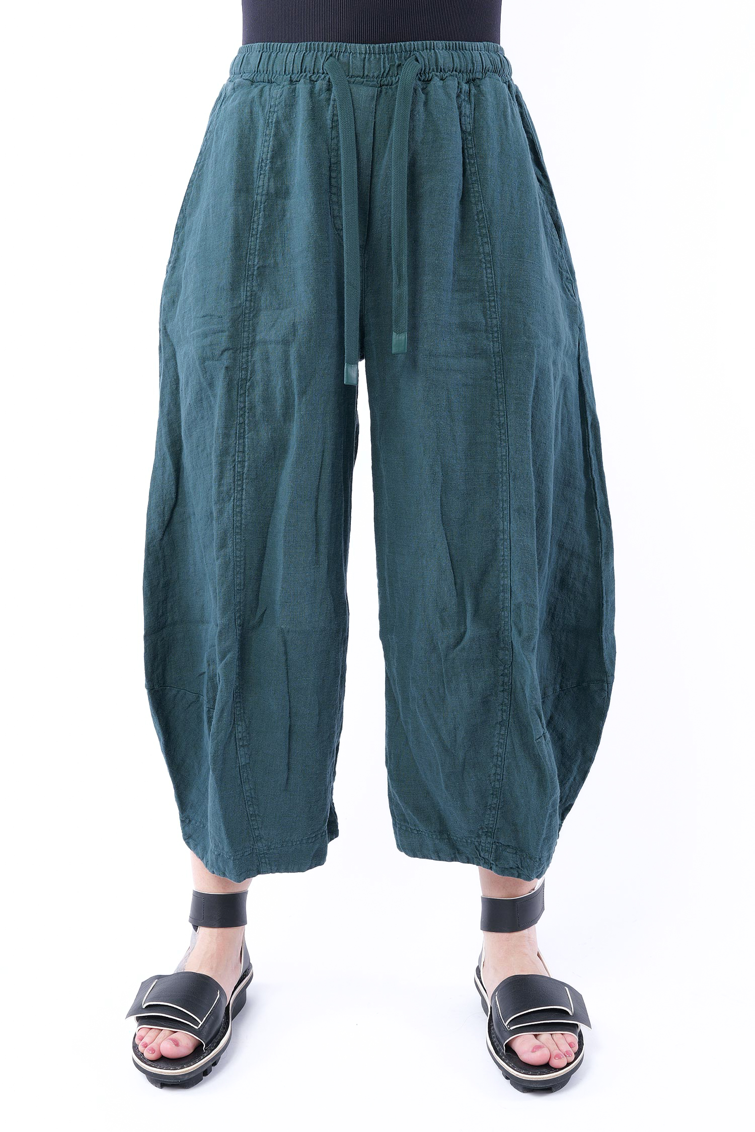 Tulpige Leinenhose - Tree - 1263540109