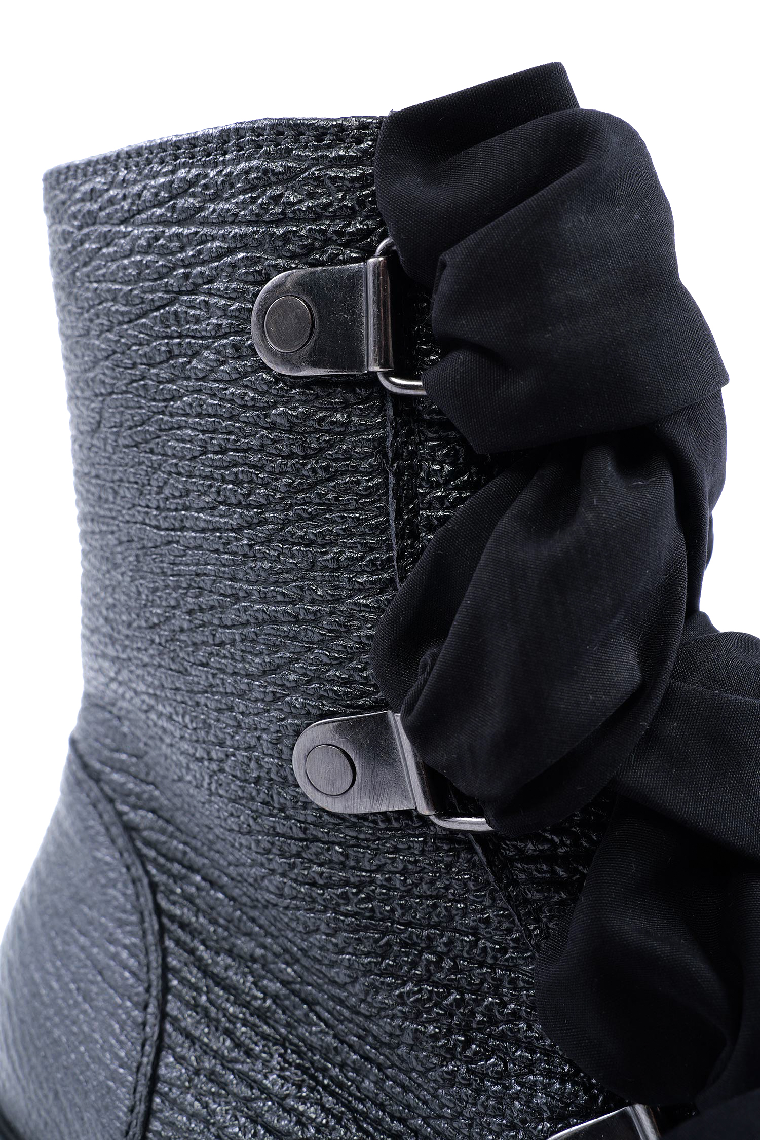 Schnür Boots - Schwarz - Vibe Ribbon