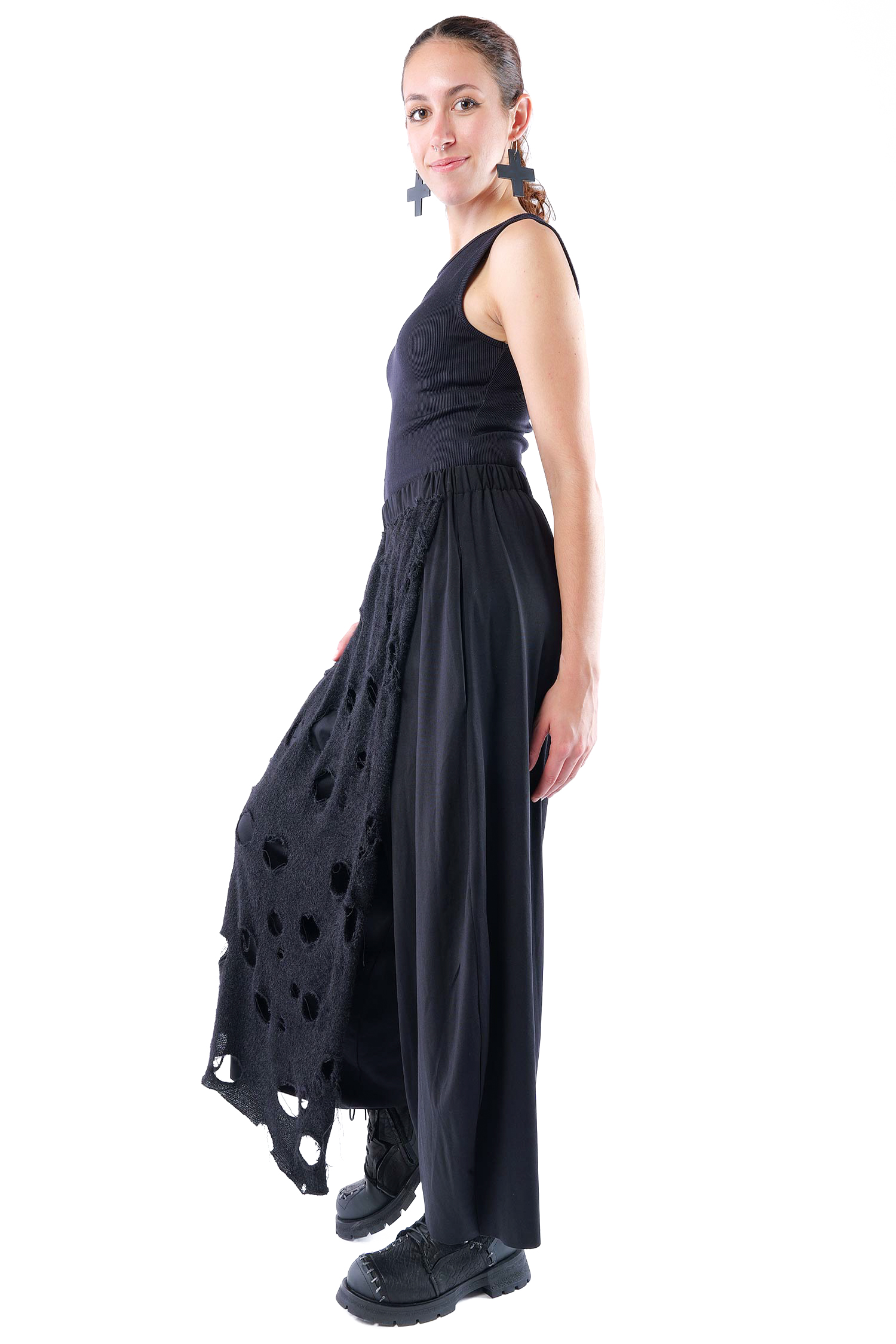 Weite Hose - Schwarz - M.Evangeline