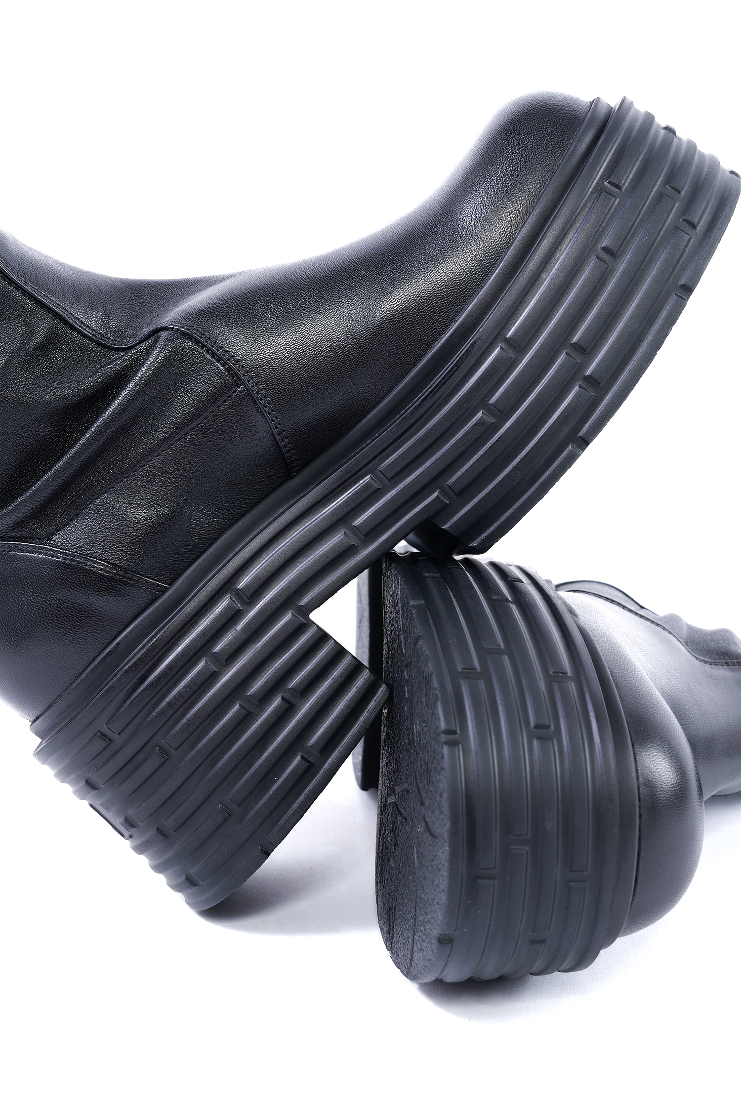 Stretch Stiefelette - Schwarz - Lignes Stretch