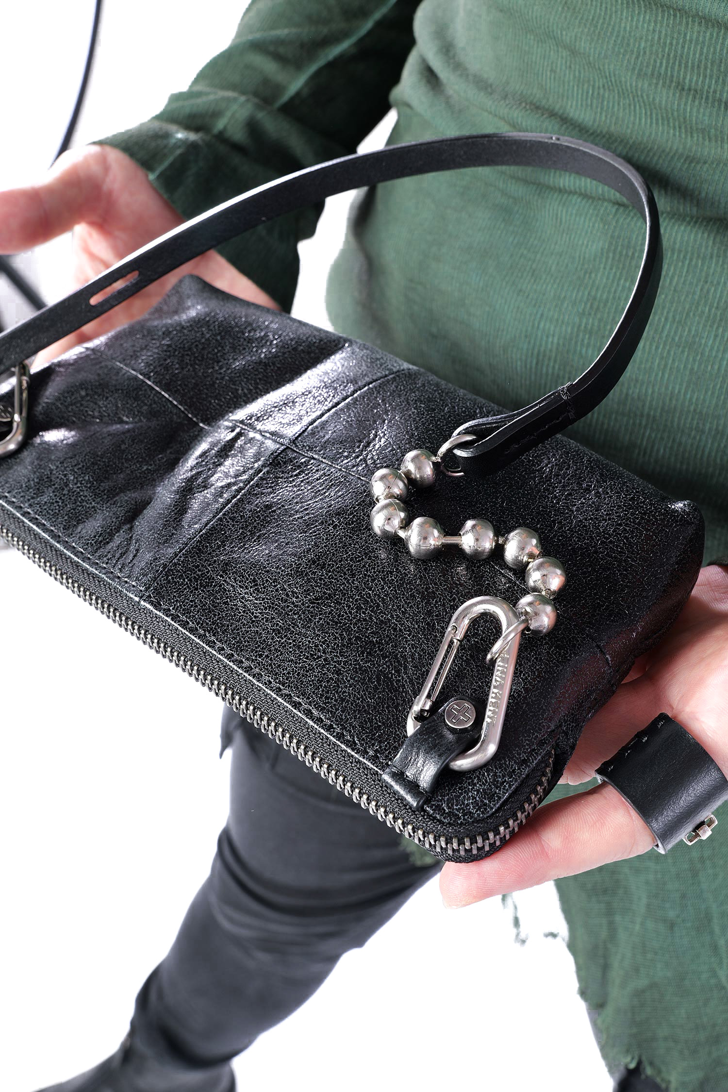 Shoulder Bag / Clutch - Metallic Deep Tar - IVIET ed.3