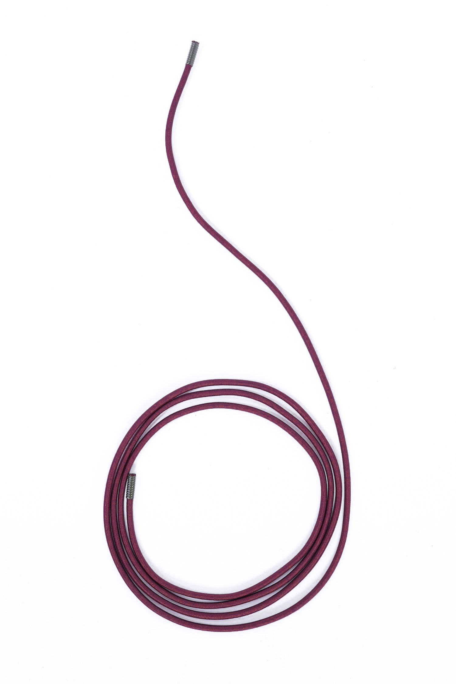 Elastic shoelace - 3mm - Aubergine