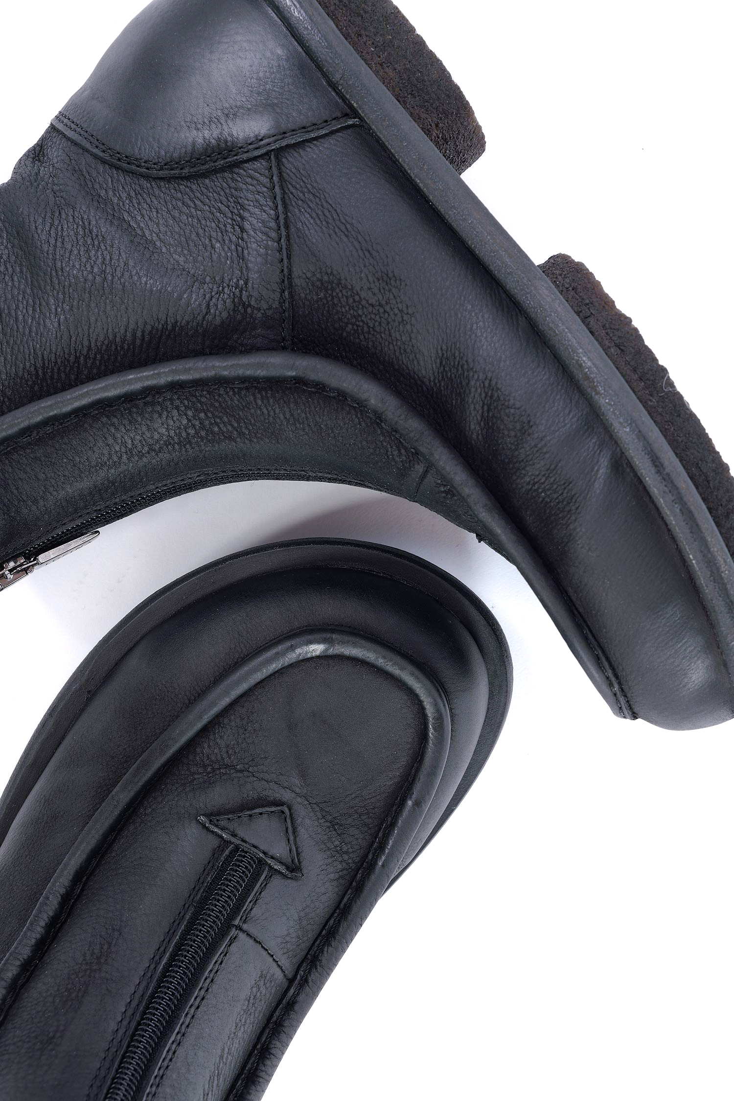 Mokassin Stiefel - Schwarz - 10303