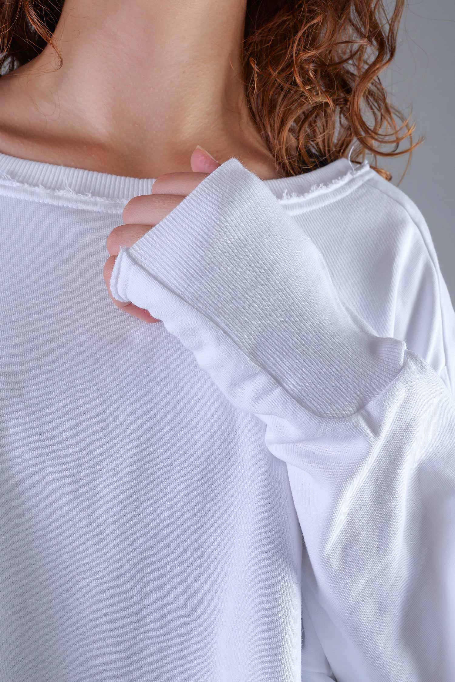 Kurzer Sweater - White UNI - 2101