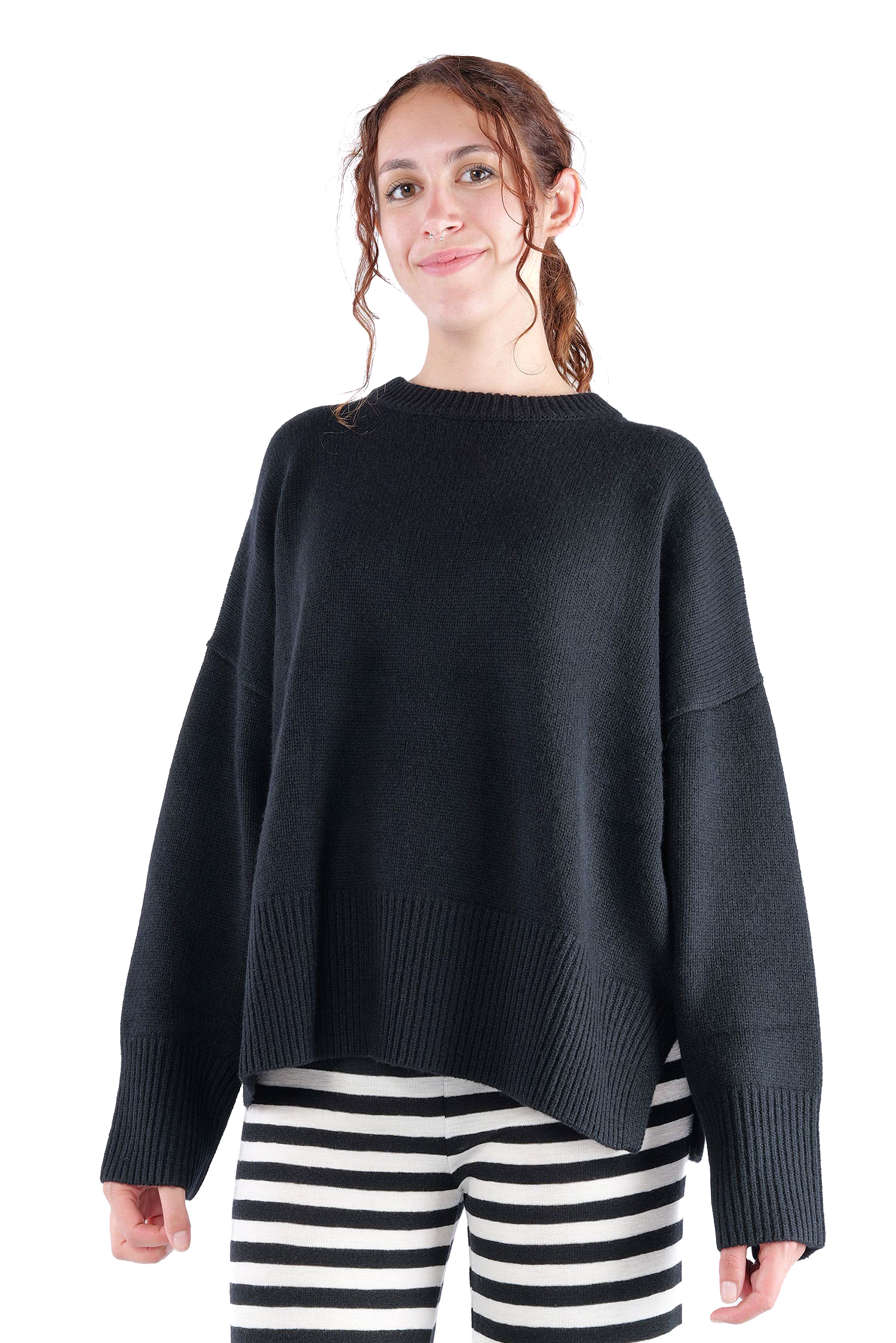 Kaschmir Pullover - Schwarz - 2465