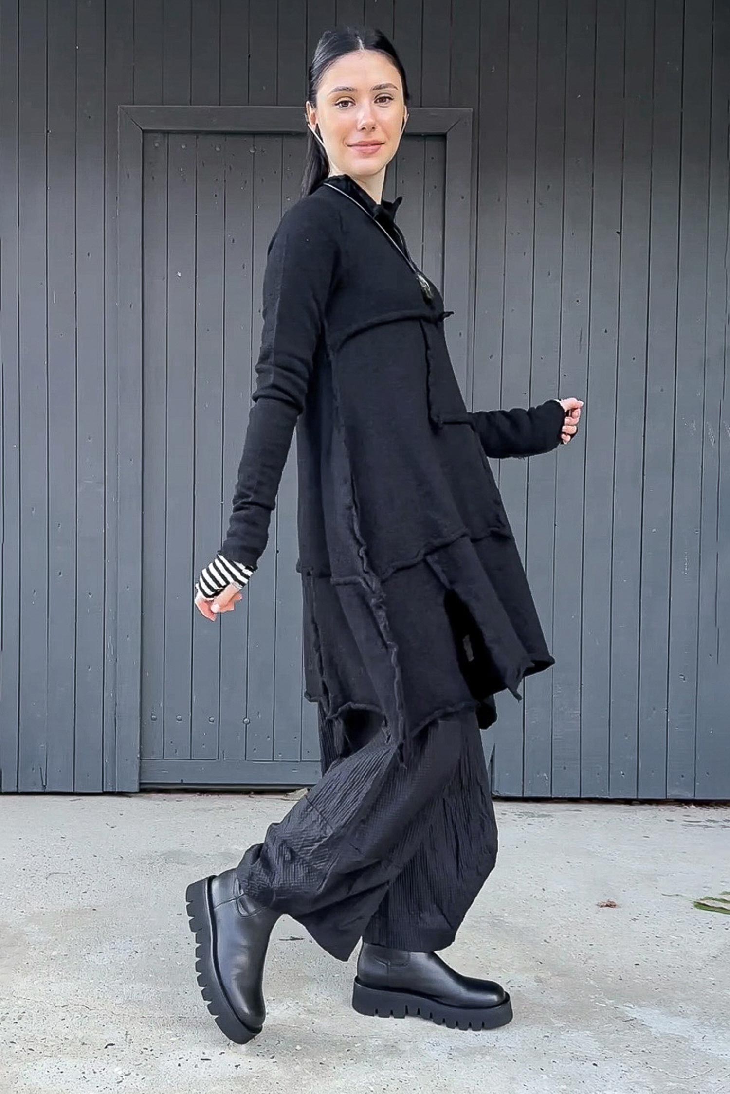 Wool tunic - Black - 2263897005
