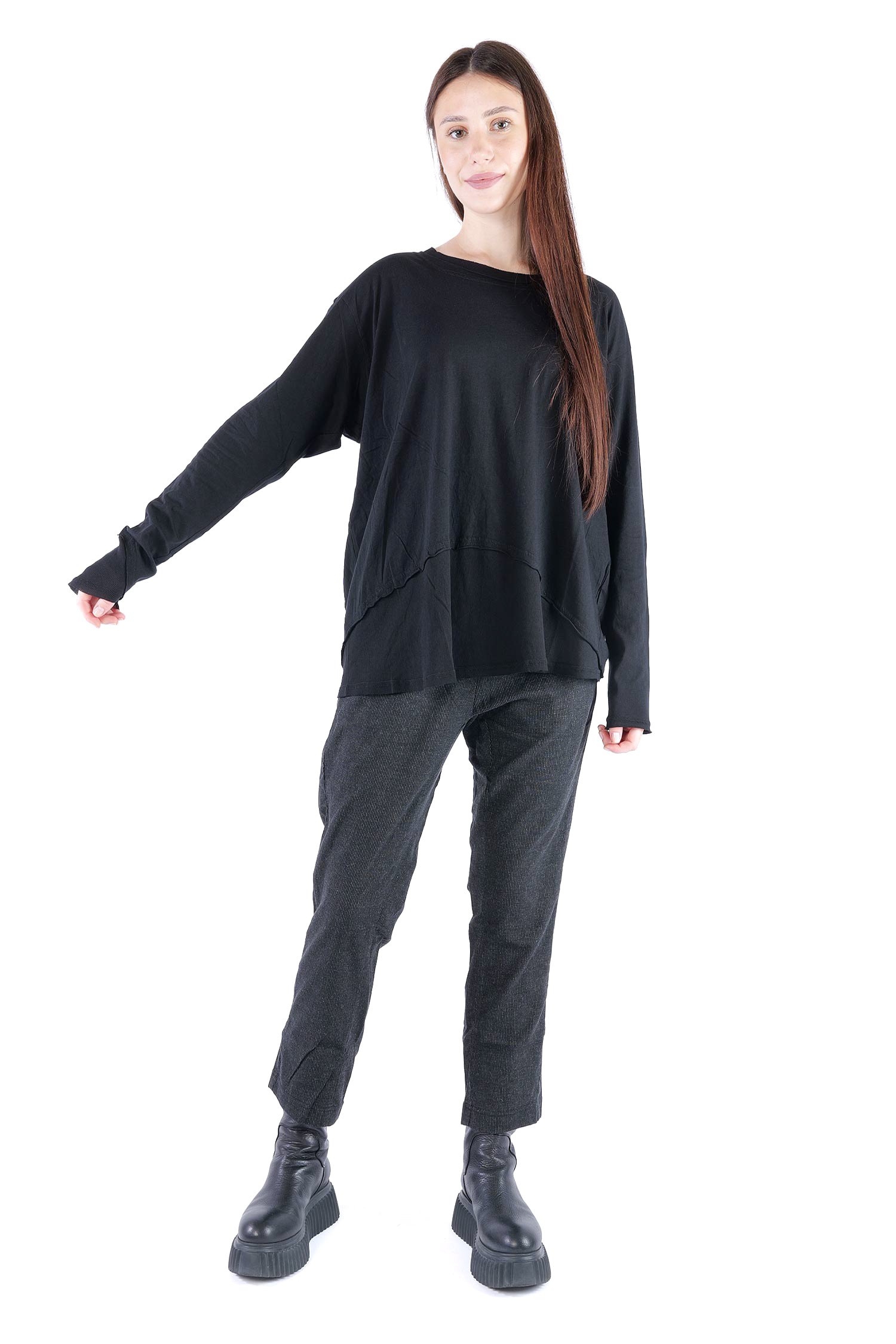 Oversize Shirt - Schwarz - 2263330502