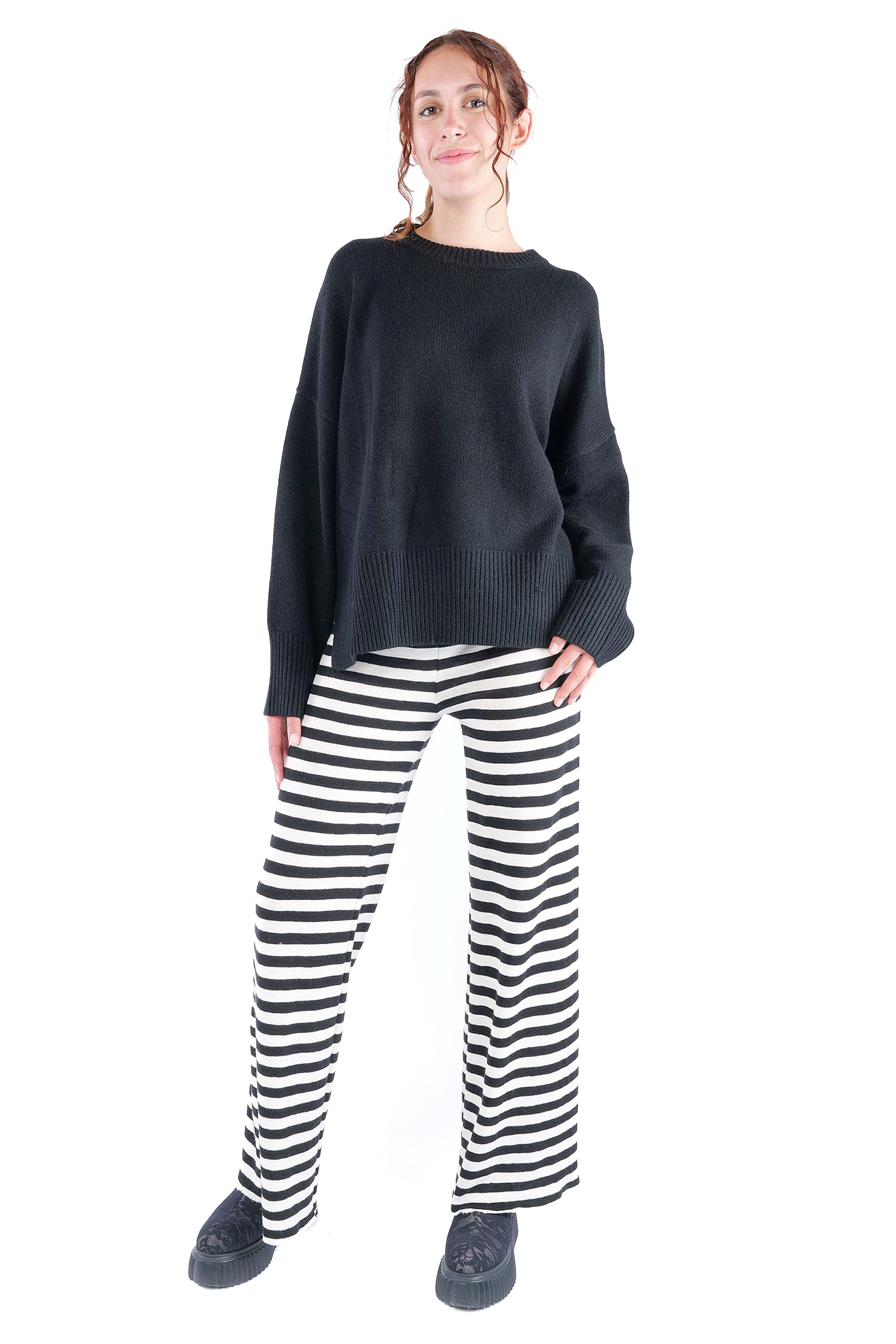 Kaschmir Pullover - Schwarz - 2465